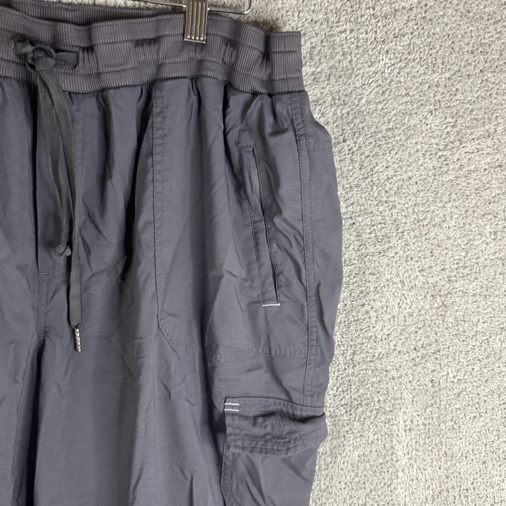 Vintage L.L. Bean Cargo Pants Mens 2XL Gray Nylon Elastic Waist Travel Hiking Outdoor Size US 39 - 3 Thumbnail