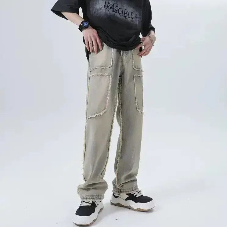 Japanese Brand Loose street ripped jeans Size US 32 / EU 48 - 4 Thumbnail