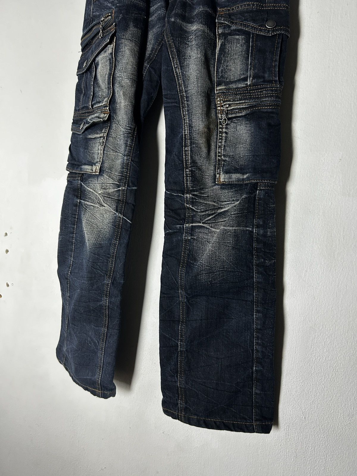 Nicole Club Nicole Club For Men multi pocket sick faded grunge punk Size US 29 - 3 Thumbnail