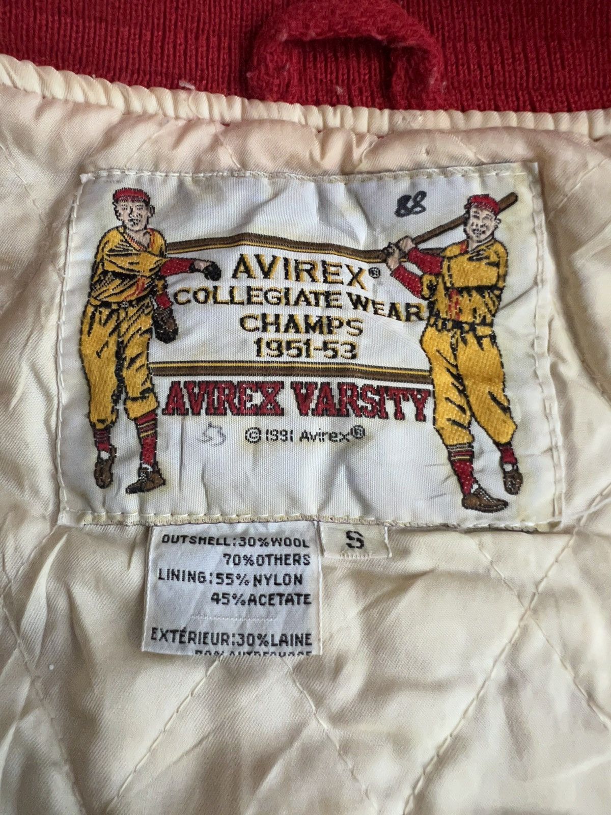 Aero Leathers × Avirex × Vintage 50s Avirex Champs Collegiate Patches Varsity Baseball Jacket Size US L / EU 52-54 / 3 - 10 Thumbnail