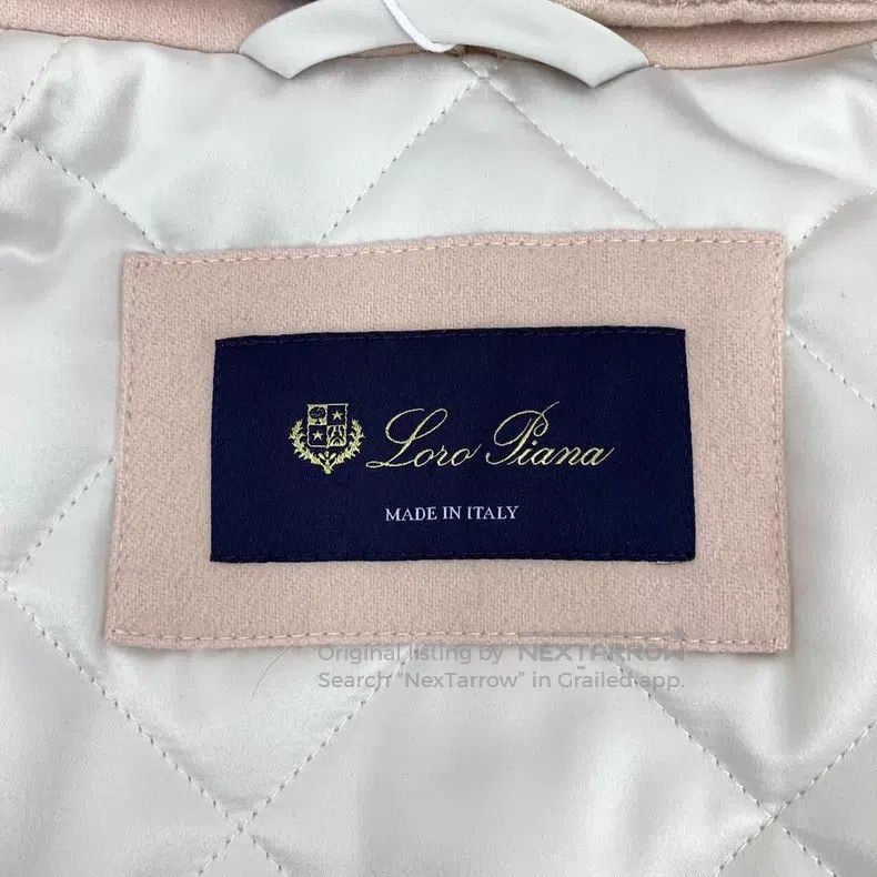 Loro Piana Loro Piana Pink Cashmere Hooded Collar Long Sleeve Coat wi Size S / US 4 / IT 40 - 5 Thumbnail