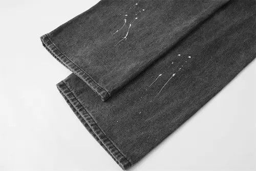 VIBE Men's American style washed spray print jeans Size US 32 / EU 48 - 6 Thumbnail