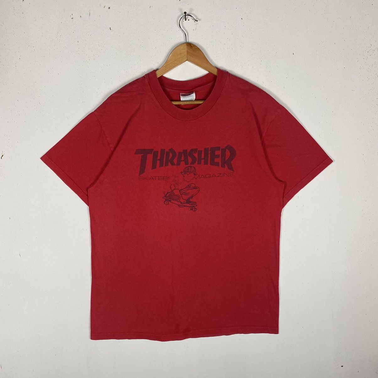Thrasher Vintage 90's THRASHER SKATEBOARD MAGAZINE Graphic Tee Size US L / EU 52-54 / 3 - 2 Thumbnail