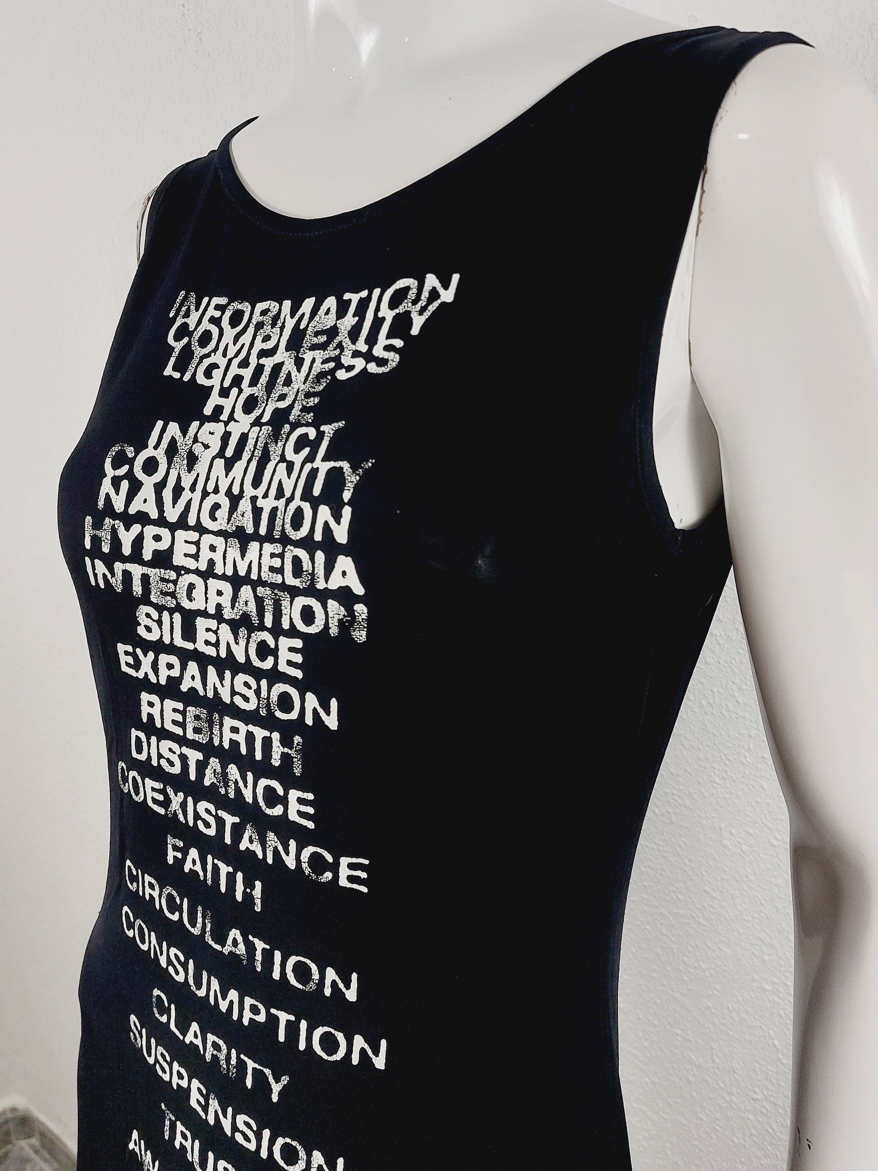 Moschino Moschino Text Words Typography 2000 Millenium Maxi Dress Size M / US 6-8 / IT 42-44 - 11 Thumbnail