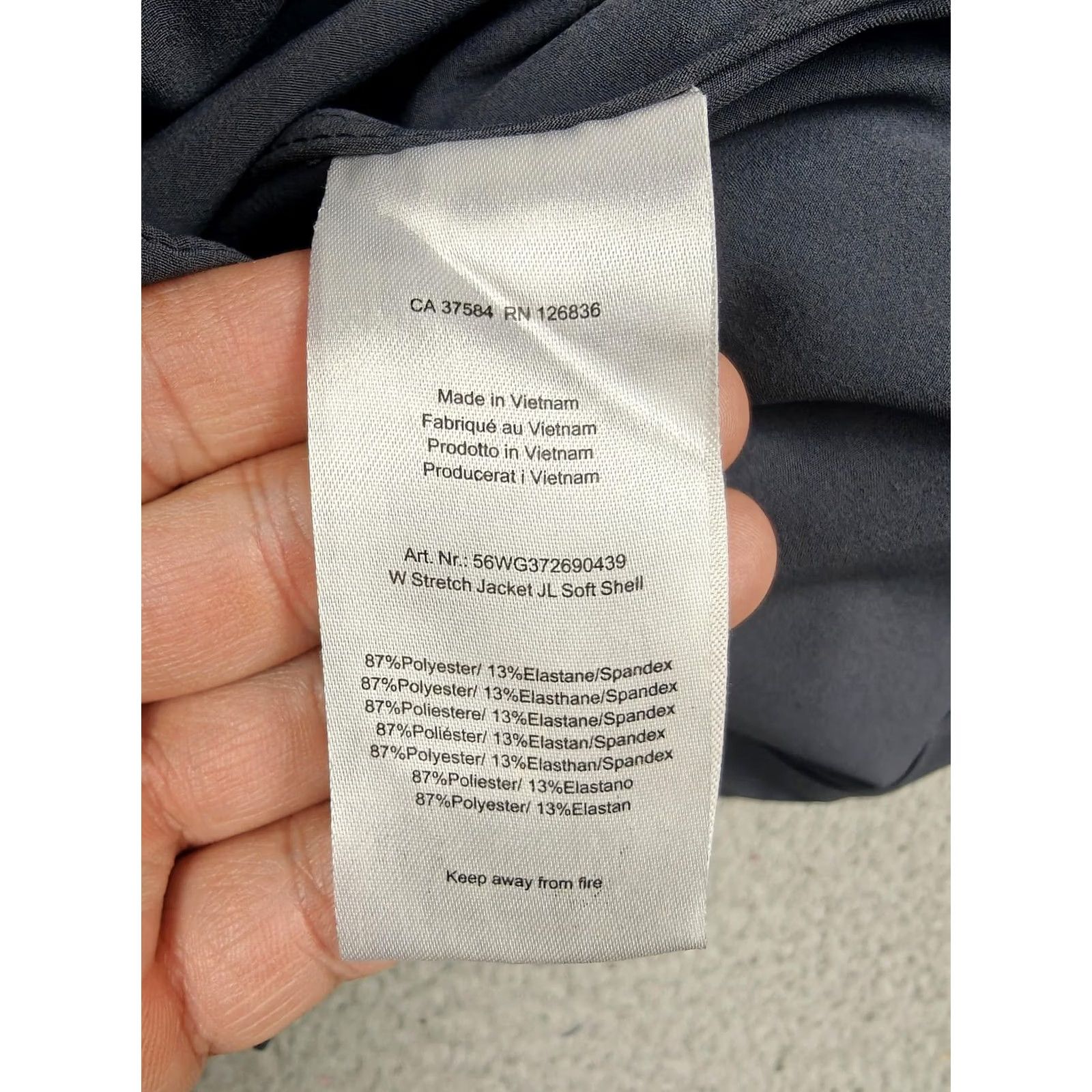 J.Lindeberg J.Lindeberg Jacket Womens Large Gray Soft Shell Full Zip Stretch Golf Athletic Size L / US 10 / IT 46 - 3 Thumbnail