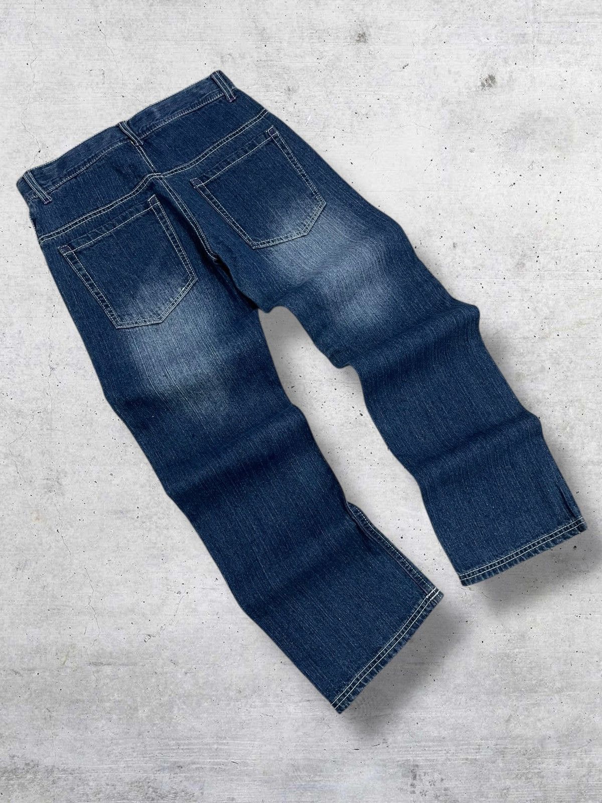 Hysteric Glamour VINTAGE BA-TSU JAPAN ICONIC STREETWEAR SKULL PRINTED DENIM Size US 27 - 7 Thumbnail