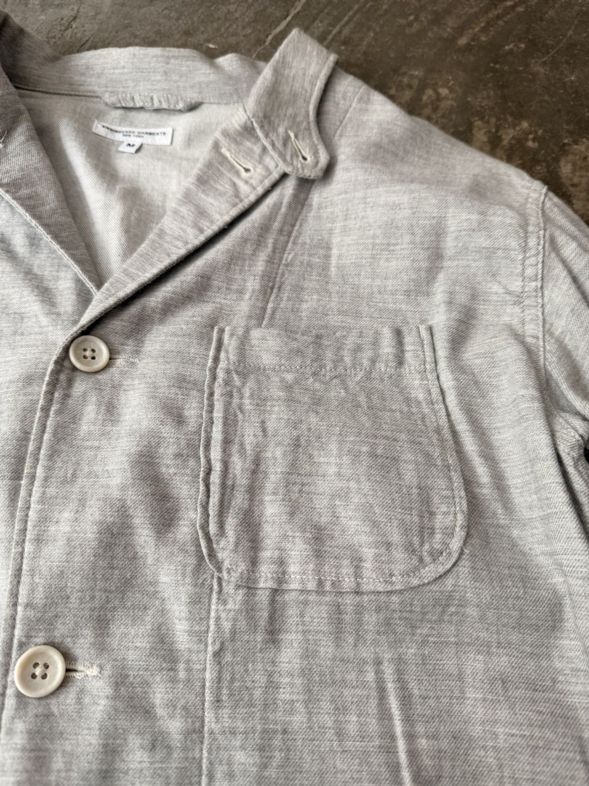 Engineered Garments Engineered Garments Grey Shirt Jacket Needles Auralee Beams Size US M / EU 48-50 / 2 - 5 Thumbnail