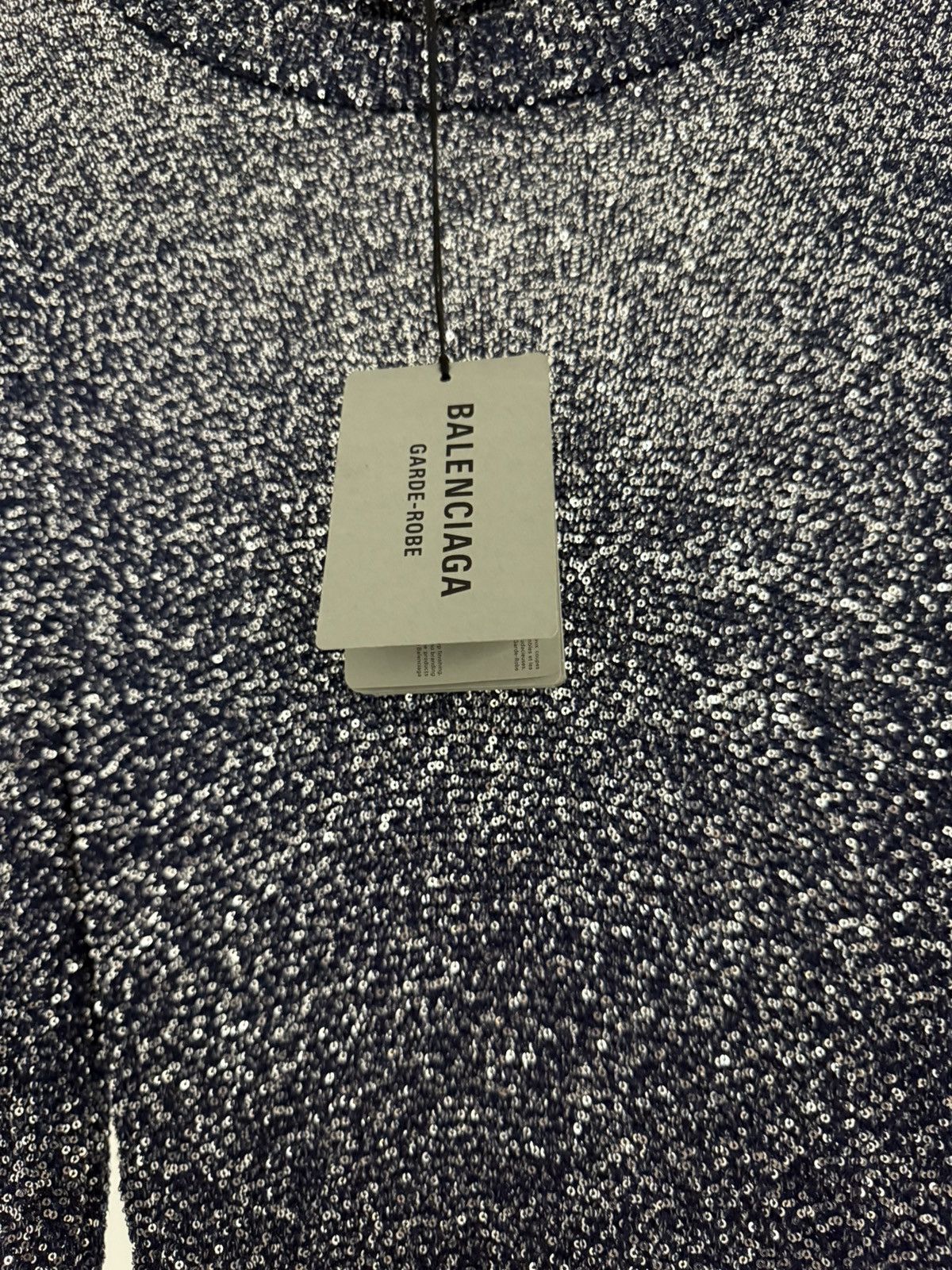 Balenciaga Balenciaga Sequined metallic knit turtle neck maxi dress Size L / US 10 / IT 46 - 7 Thumbnail