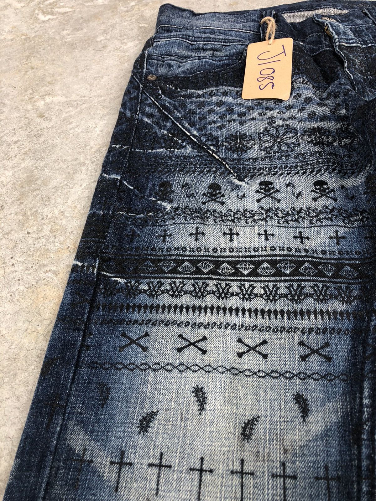If Six Was Nine Flared Jeans Urban Craft Distressed Jeanss Size US 33 - 13 Thumbnail