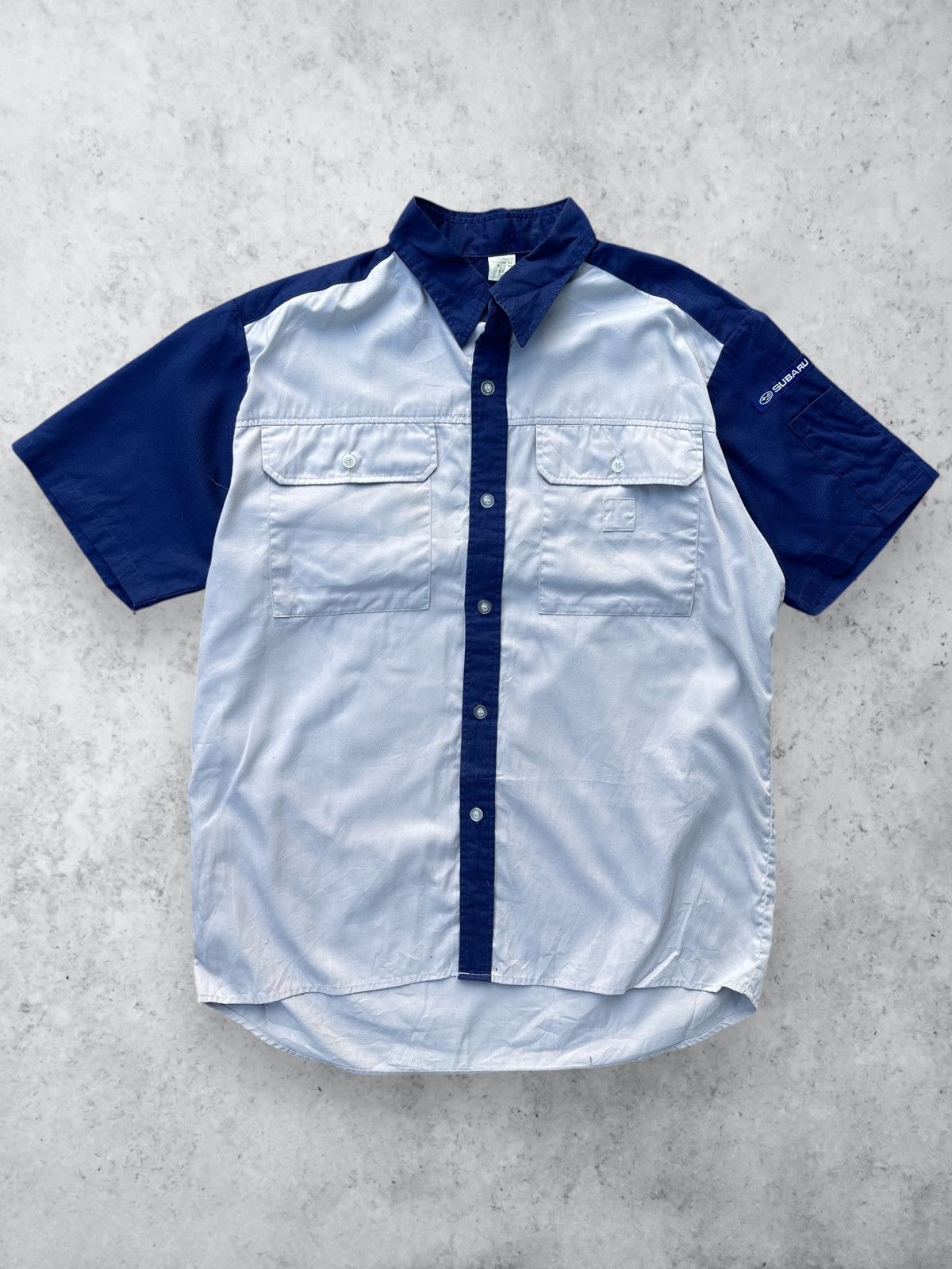 Japanese Brand × Vintage 🔥Vintage Subaru Racing Workshirt Button Ups Combo 2 Pcs Size US M / EU 48-50 / 2 - 2 Thumbnail
