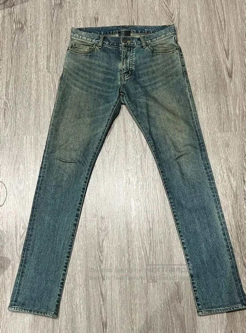 Saint Laurent Paris Saint Laurent D02 Yellow Clay Blue Denim Jeans. Size US 30 / EU 46 - 1 Thumbnail