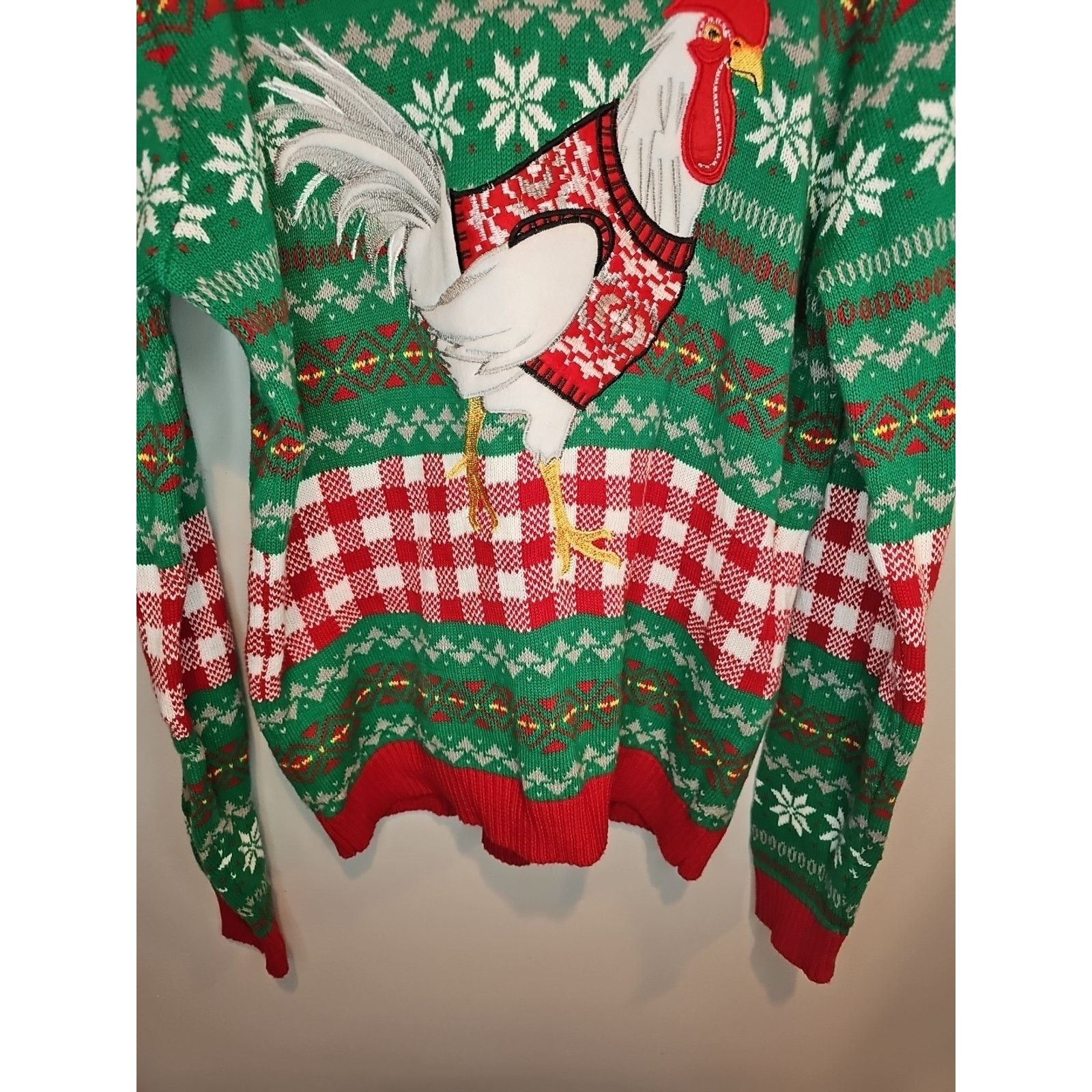 Other Blizzard Bay Ugly Christmas Sweater M Rooster Applique Size US M / EU 48-50 / 2 - 4 Thumbnail