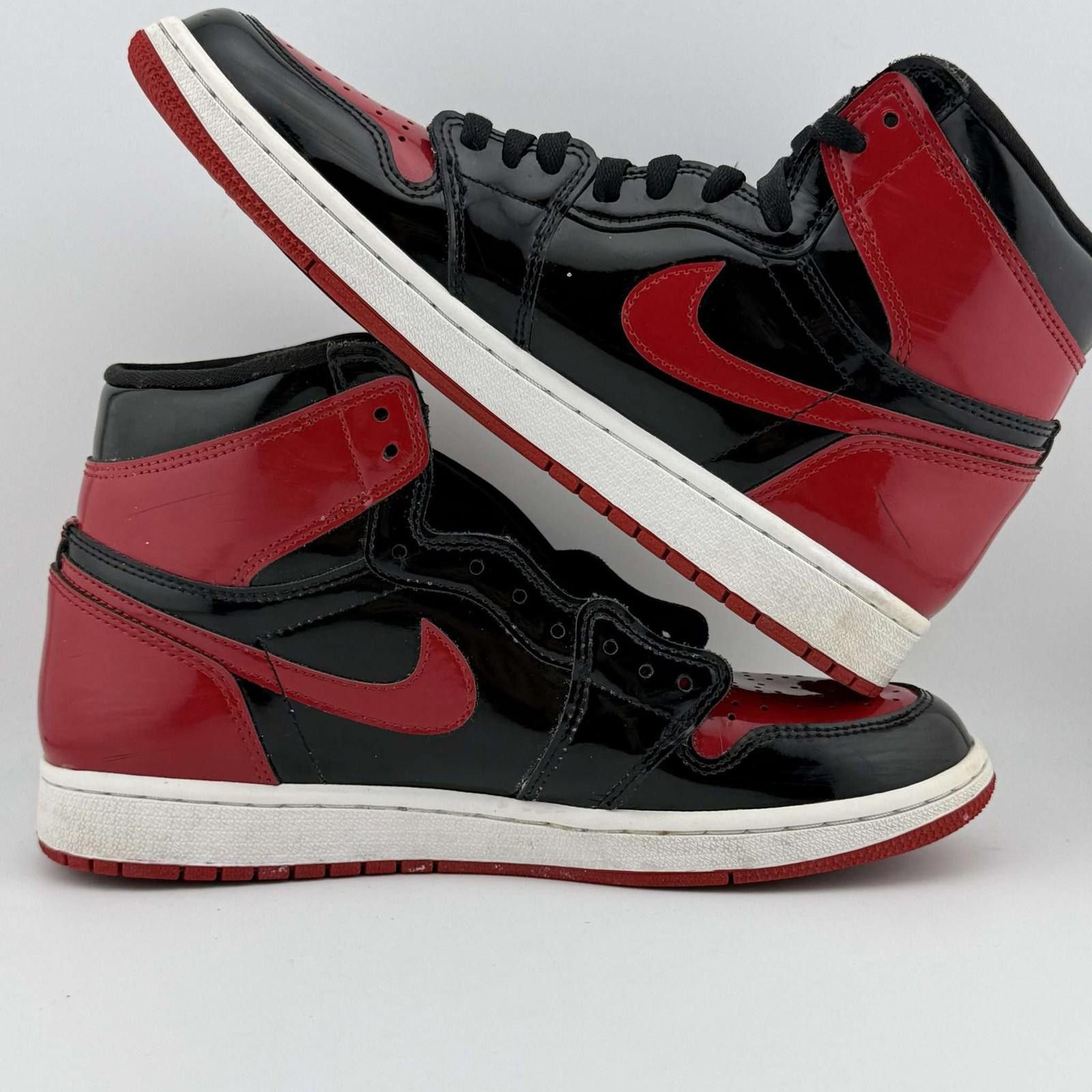 Nike Air Jordan 1 Patent Bred US 9 Used Size US 9 / EU 42 - 7 Thumbnail