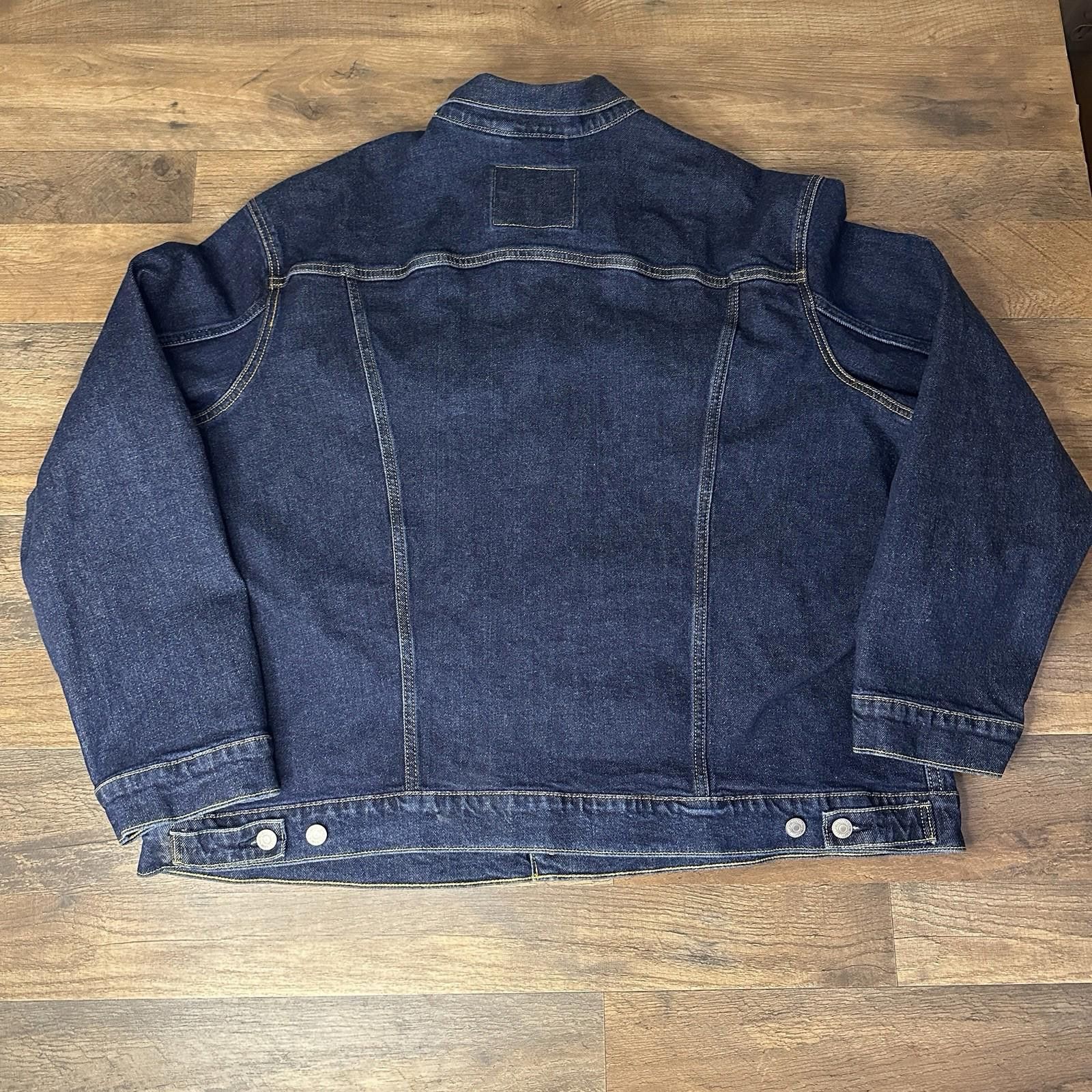 Levi's LEVIS Mens XXL Trucker Jacket Blue Standard Fit Year 2024 Size US XXL / EU 58 / 5 - 6 Thumbnail