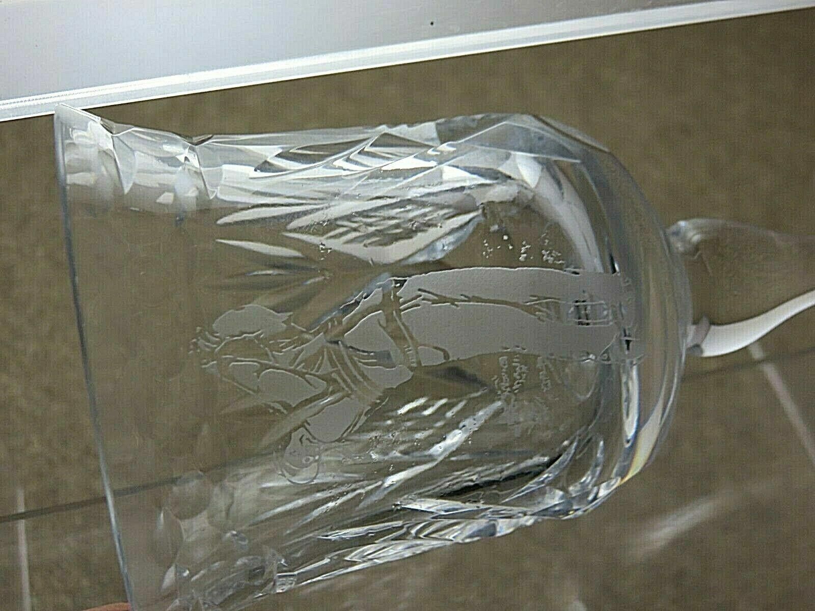 Other Tutbury Crystal Cut Glass Wine Glass Set of 2 Etched Golfer Size ONE SIZE - 6 Thumbnail