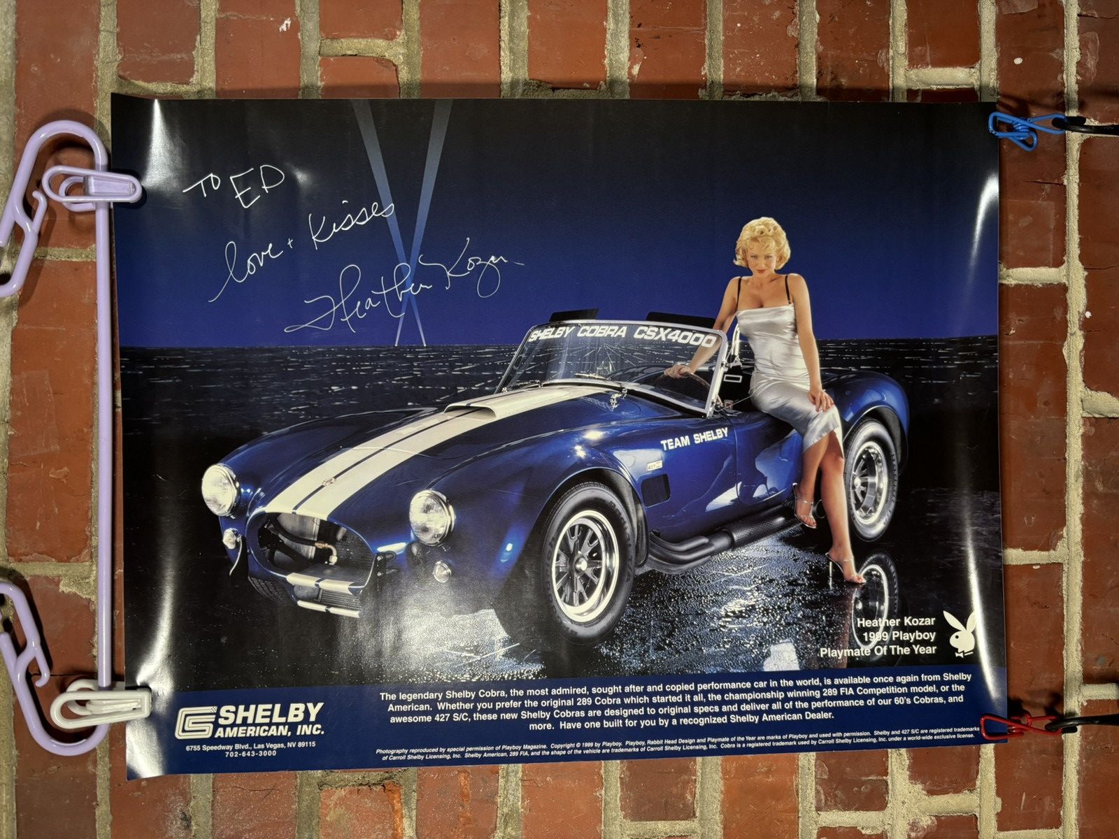 Other Heather Kozar 1999 Playboy Playmate The Year Signed Poster Size ONE SIZE - 1 Thumbnail