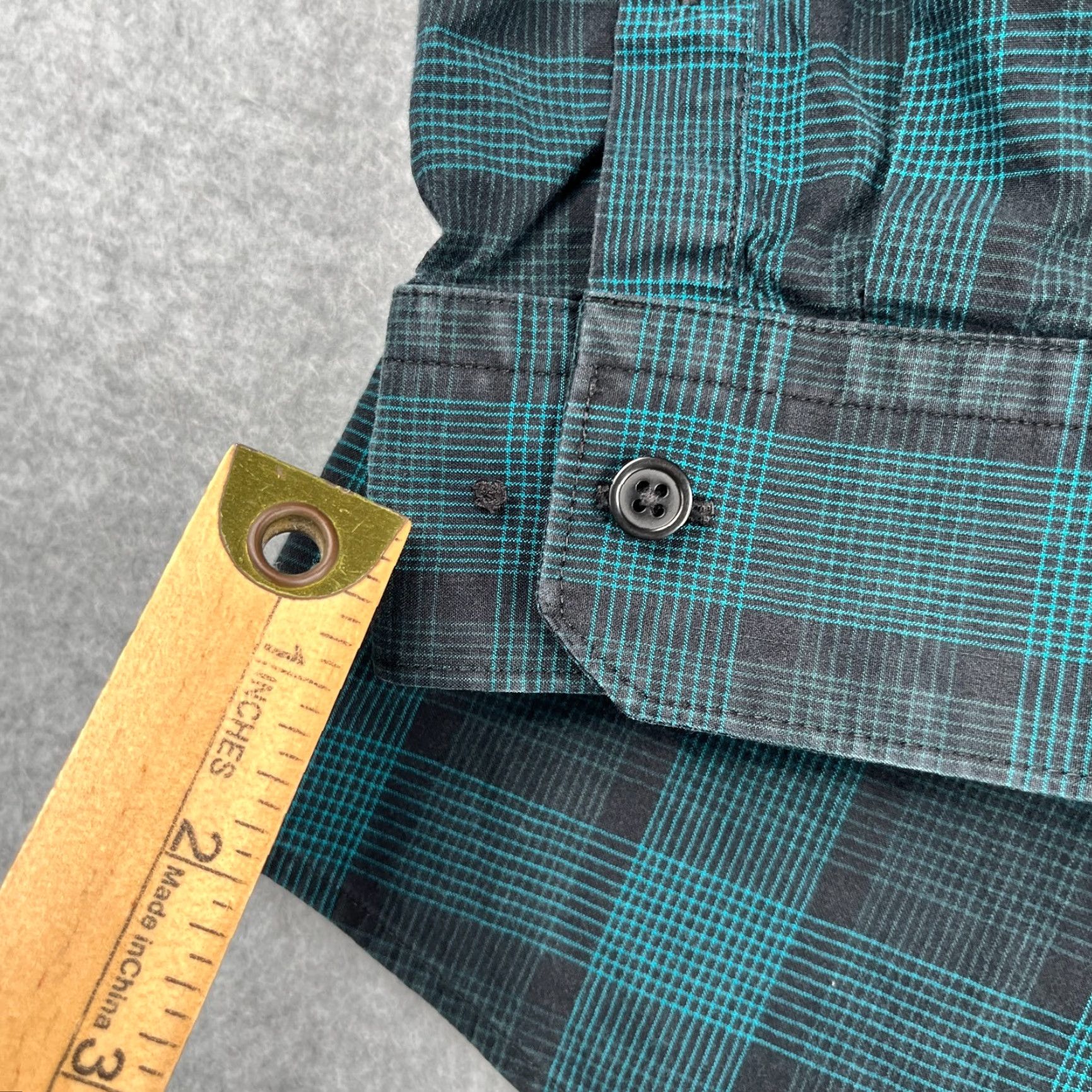 Express Express Shirt Large Green Plaid Casual Button Up Long Sleeve Mens Size US L / EU 52-54 / 3 - 2 Thumbnail