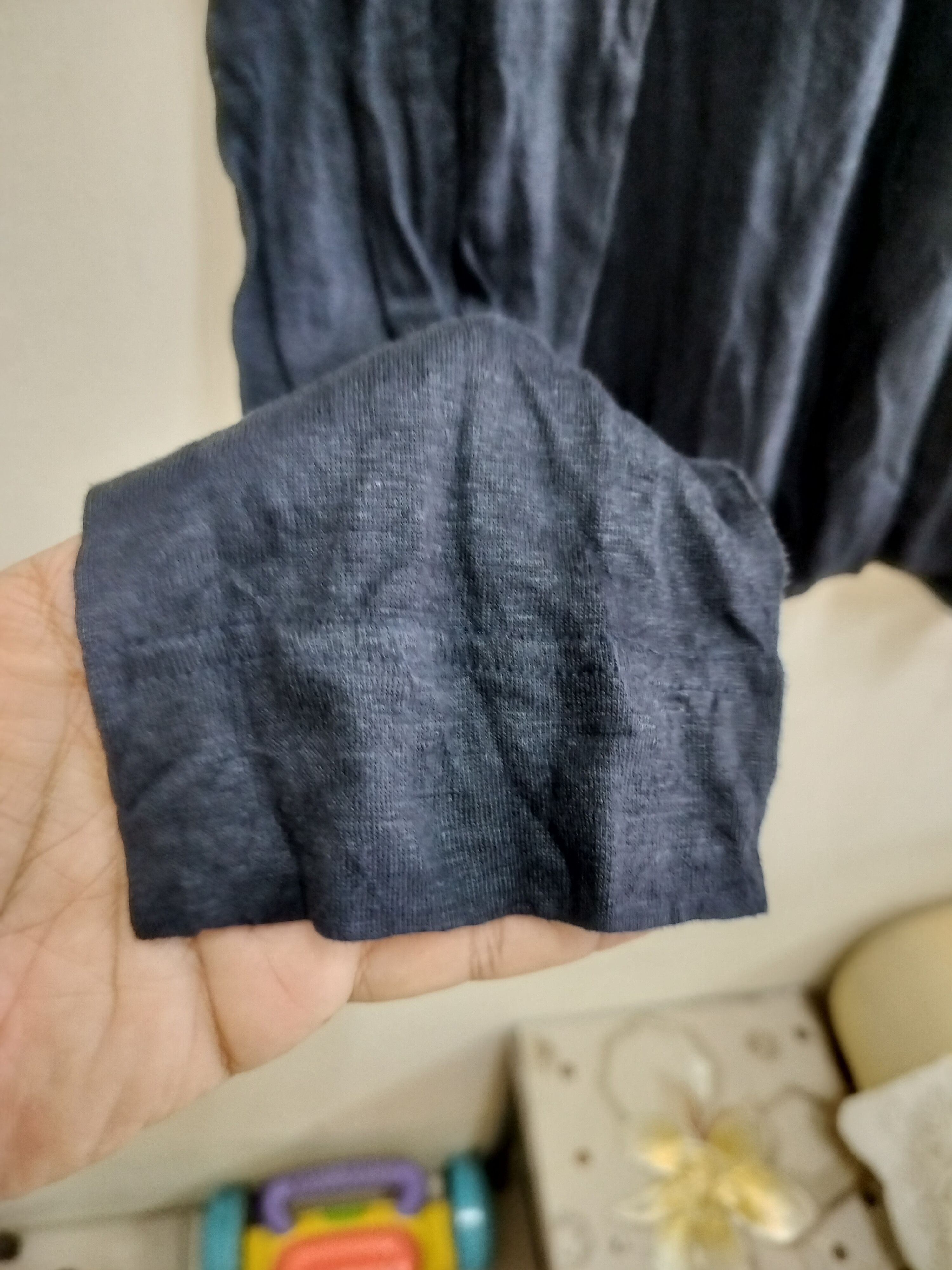 John Varvatos John Varvatos Navy Blue Linen Long Sleeve t-shirt Size US L / EU 52-54 / 3 - 5 Thumbnail