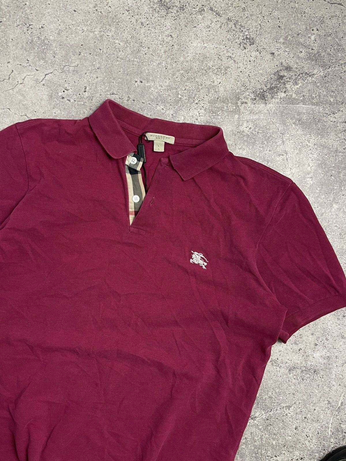 Burberry Burberry mens Polo Shirt Size US L / EU 52-54 / 3 - 2 Thumbnail
