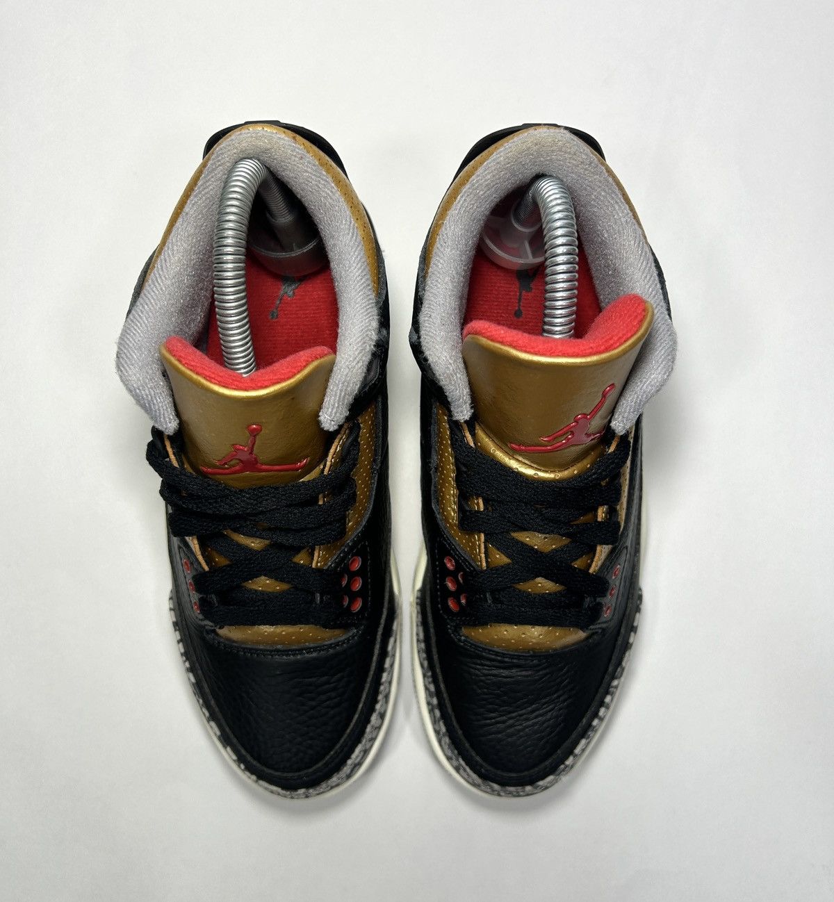 Jordan Brand × Nike Nike Air Jordan 3 Retro ‘Black Cement Gold’ Shoes Size: 6 W Size US 6 / IT 36 - 4 Thumbnail