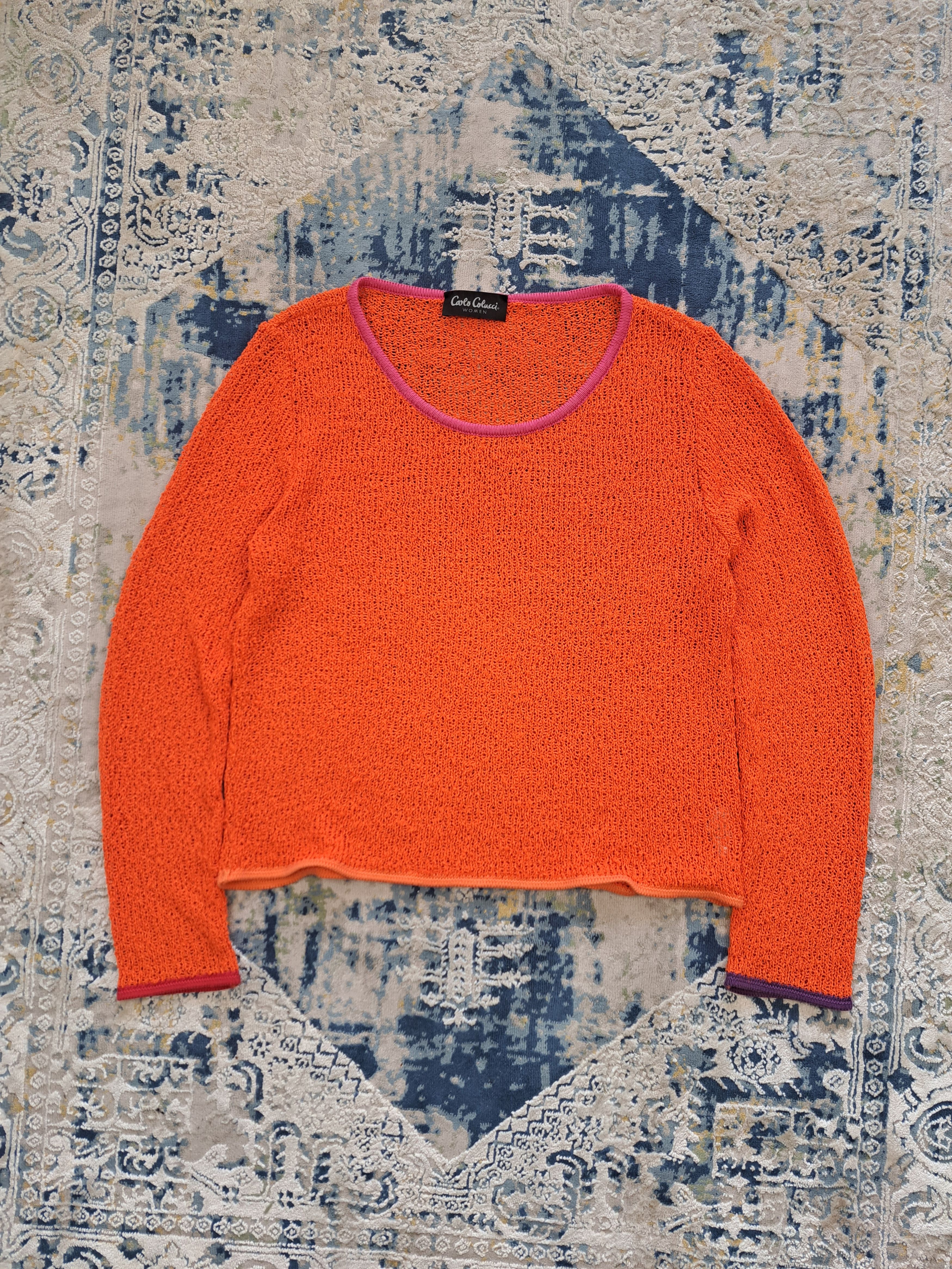 Carlo Colucci Archive Like Jean Paul Gaultier Mesh Top Sweater Colucci Size S / US 4 / IT 40 - 1 Thumbnail