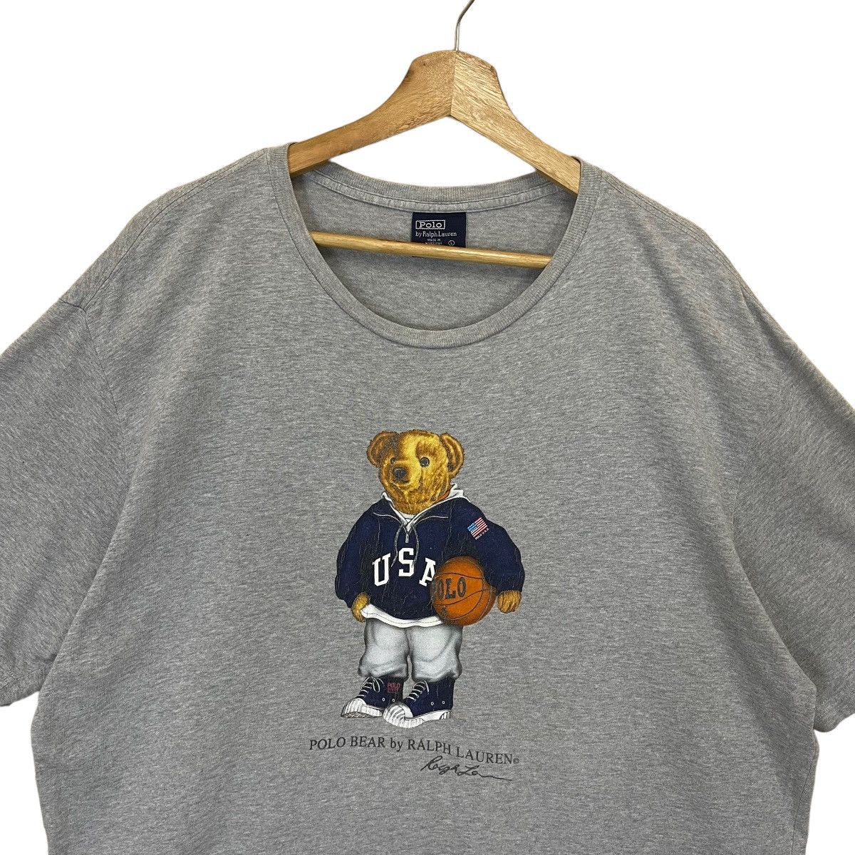 Polo Ralph Lauren Vintage 90s Ralph Lauren Polo Bear Big Logo Tee Size US L / EU 52-54 / 3 - 4 Thumbnail