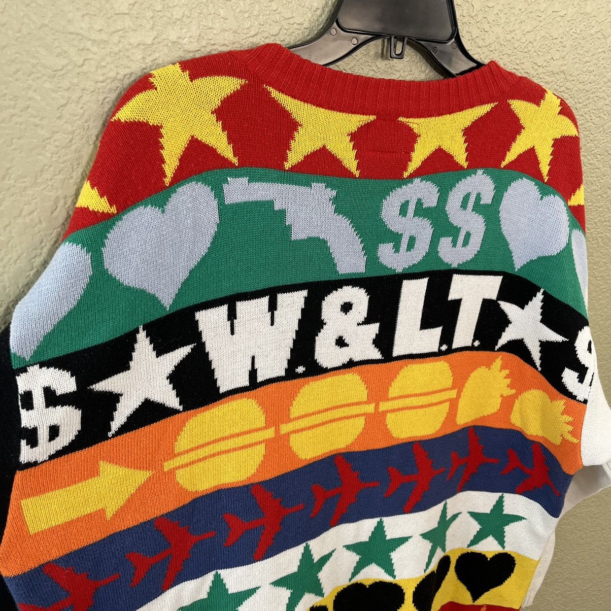 Walter Van Beirendonck W&LT Walter Van Beirendock 90's Logo Knit Zip Sweater Size US L / EU 52-54 / 3 - 11 Thumbnail