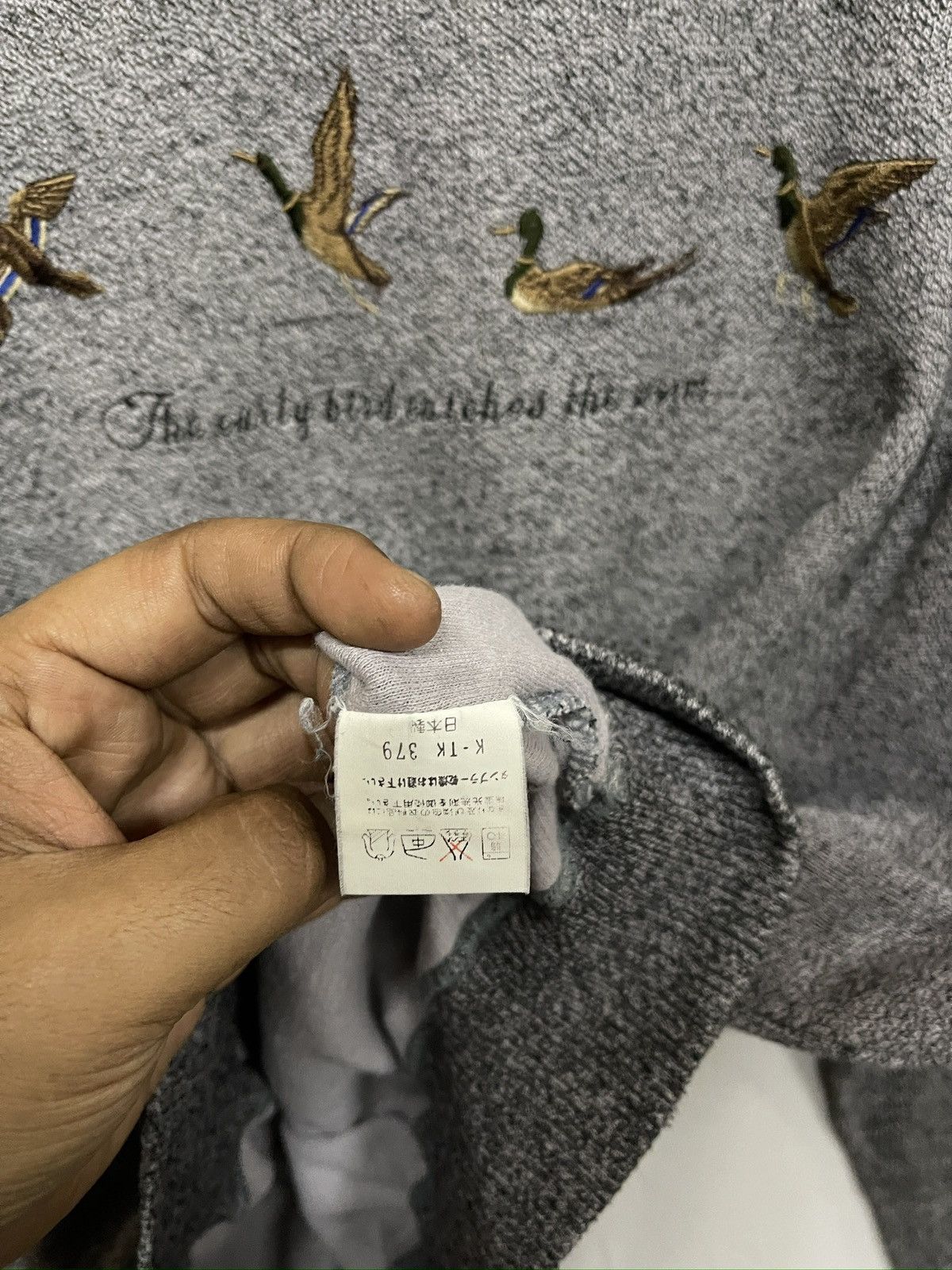 Japanese Brand × Vintage Vintage Lex By Amasa Embroidery Duck Crewneck Sweater Size US L / EU 52-54 / 3 - 6 Thumbnail