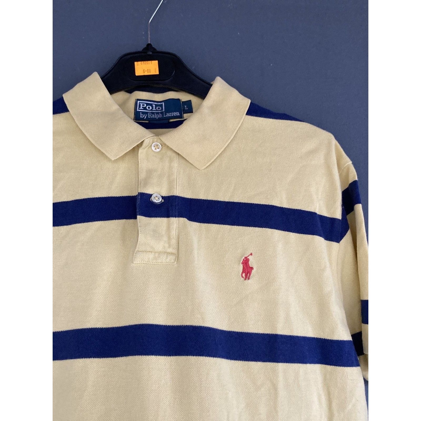 Polo Ralph Lauren × Vintage 90s Vintage Ralph Lauren Stripe t-shirt Size US L / EU 52-54 / 3 - 2 Thumbnail
