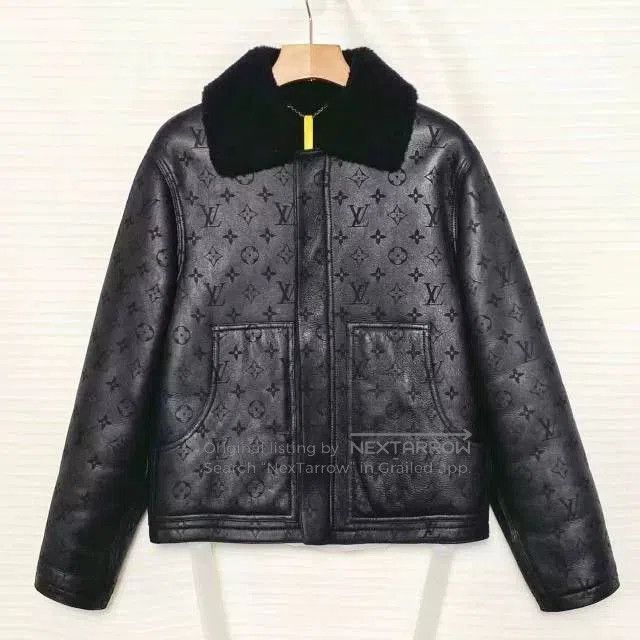 Louis Vuitton Louis Vuitton SS23 Logo Embossed Leather Jacket. Size US S / EU 44-46 / 1 - 1 Thumbnail
