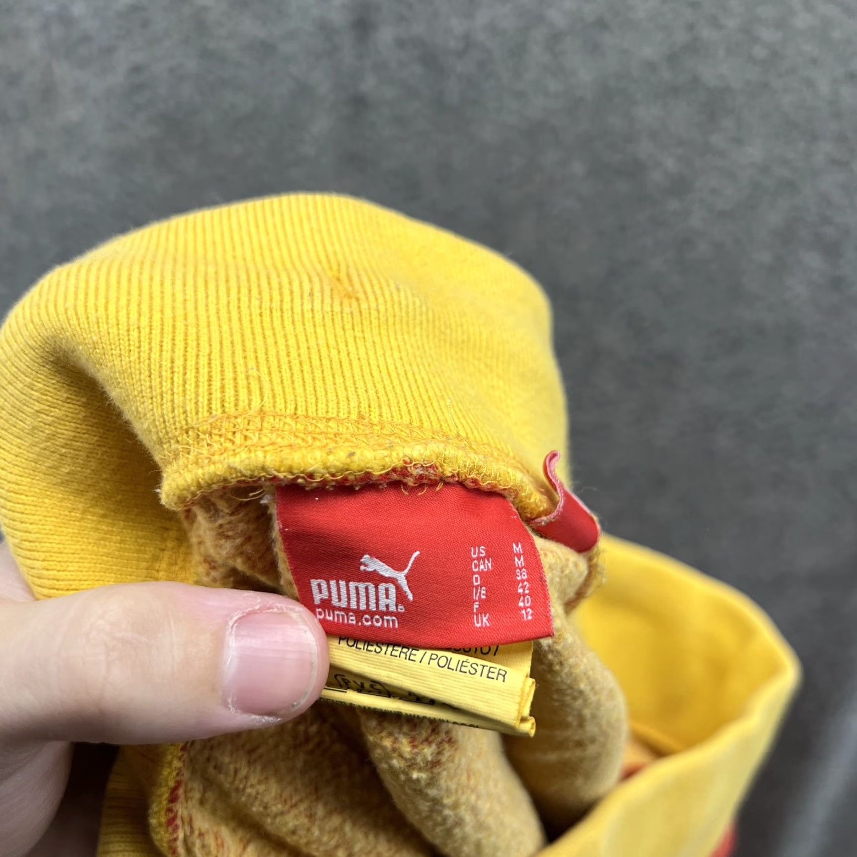 Puma Puma Pants Womens Medium Lounge Capri Cropped Stretch Waist Activewear Red Yellow Size 32" / US 10 / IT 46 - 3 Thumbnail
