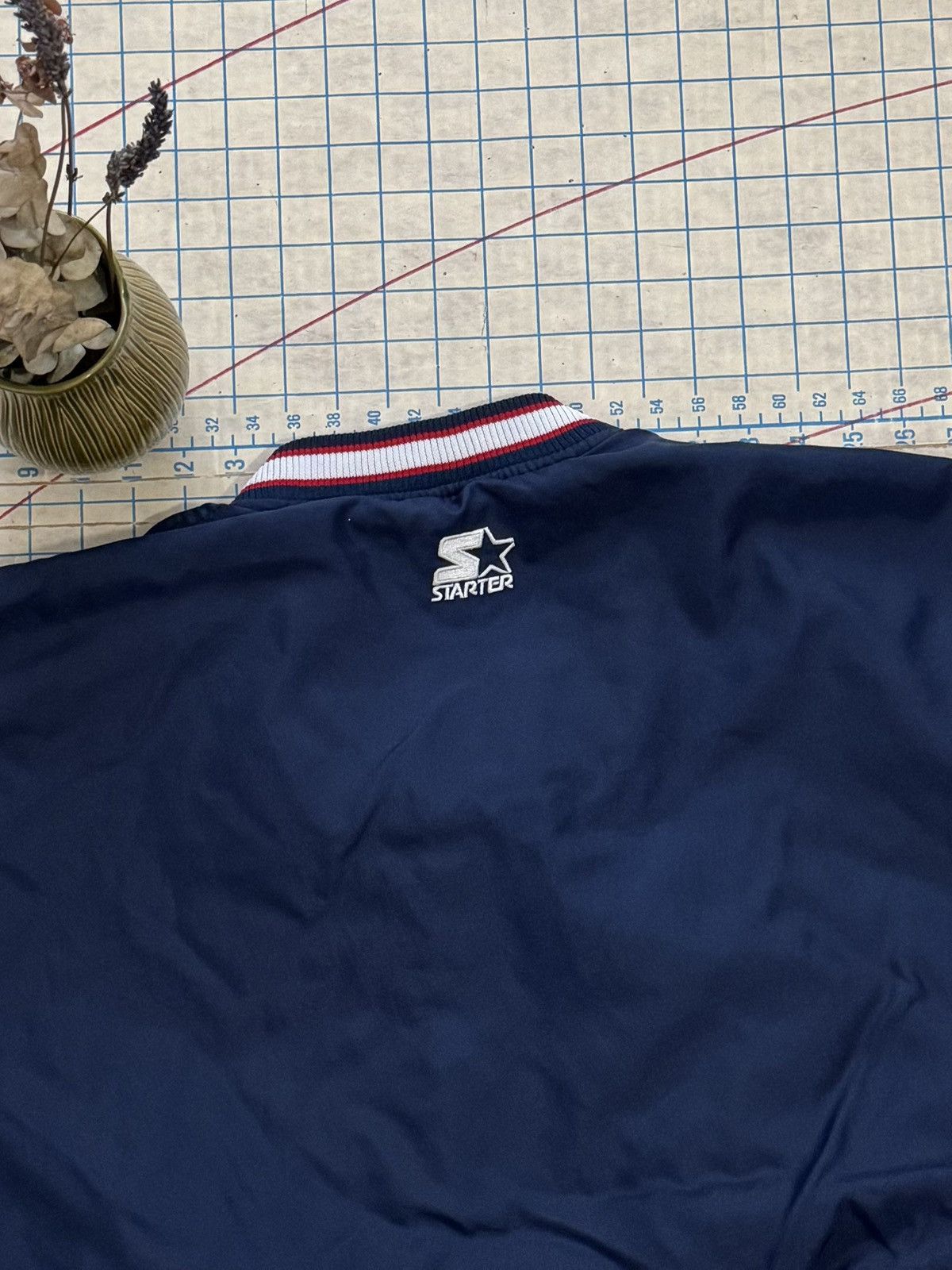 Starter Vintage Starter USA Basketball Pull Over Jacket Size Large Size US L / EU 52-54 / 3 - 12 Thumbnail