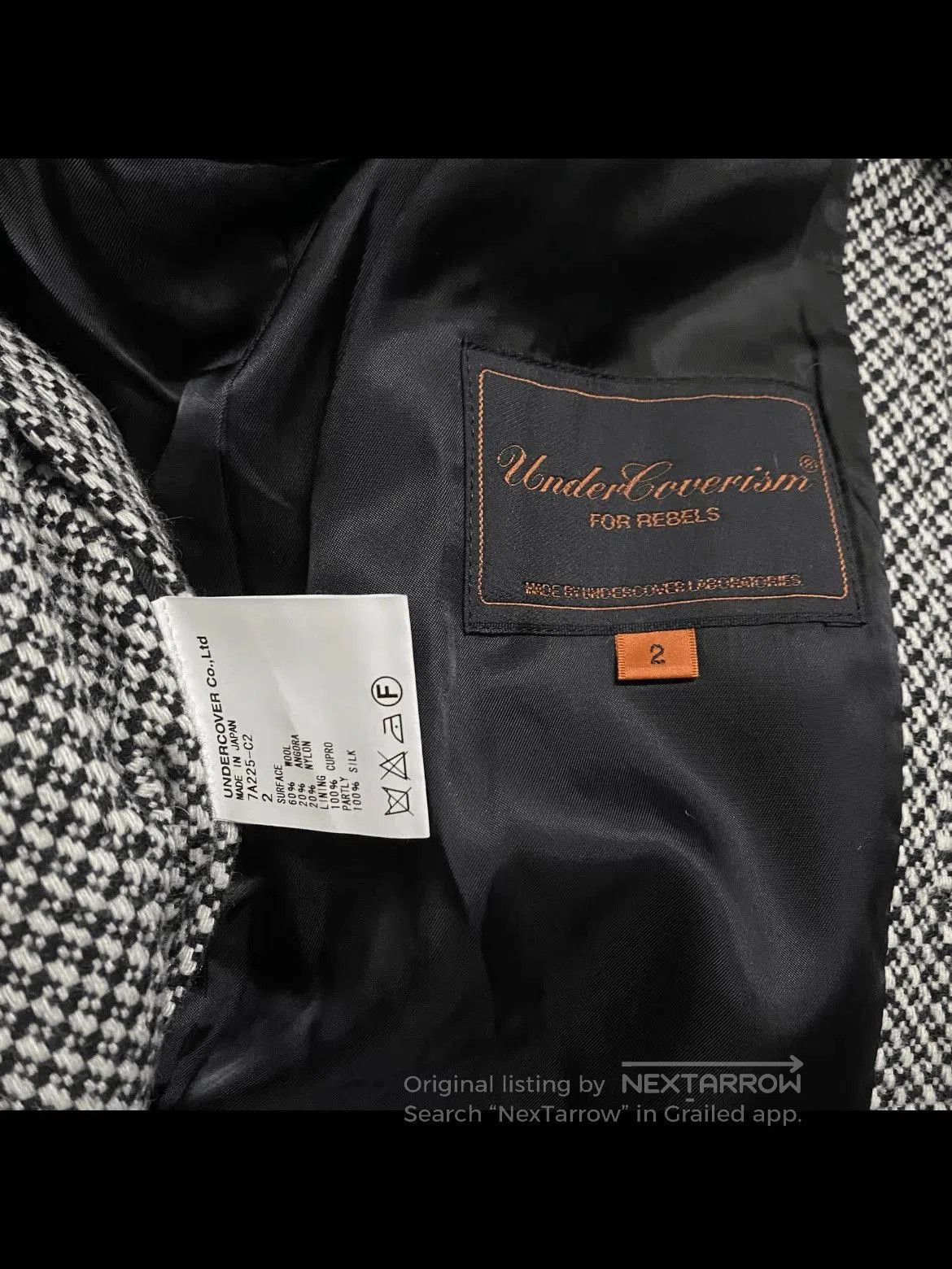 Undercover Sz 2 Undercover Houndtooth Wool Coat. Size US M / EU 48-50 / 2 - 3 Thumbnail