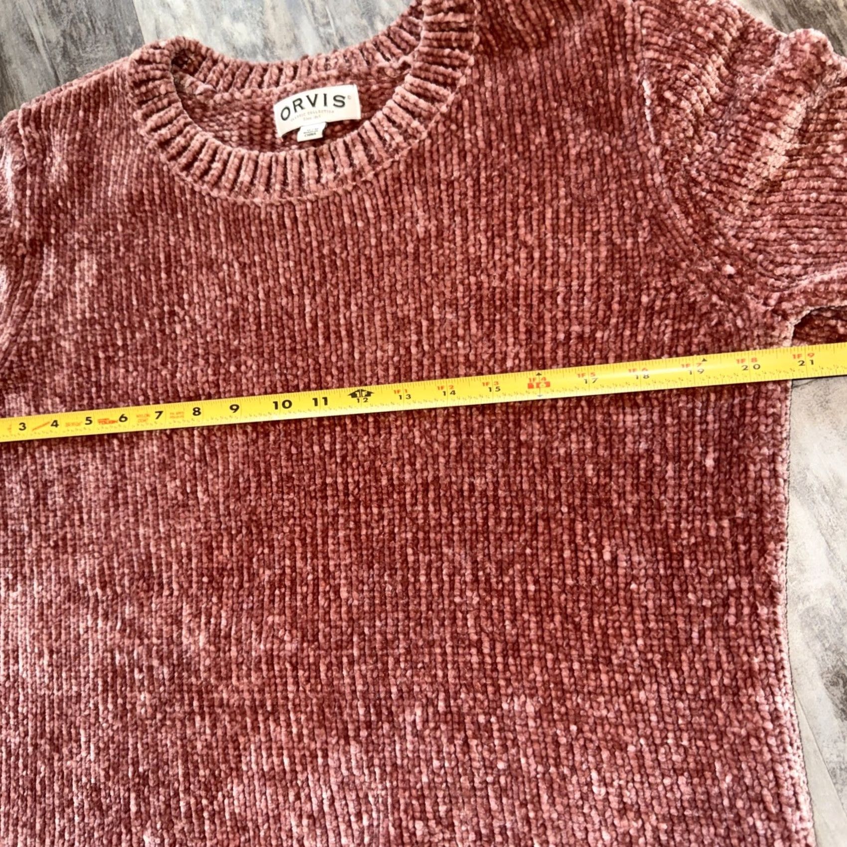 Orvis Orvis Pullover Sweater Women’s Chenille Dusty Rose Pink M Cozy Soft Crew Neck Long Sleeve Machine Washable Size M / US 6-8 / IT 42-44 - 6 Thumbnail
