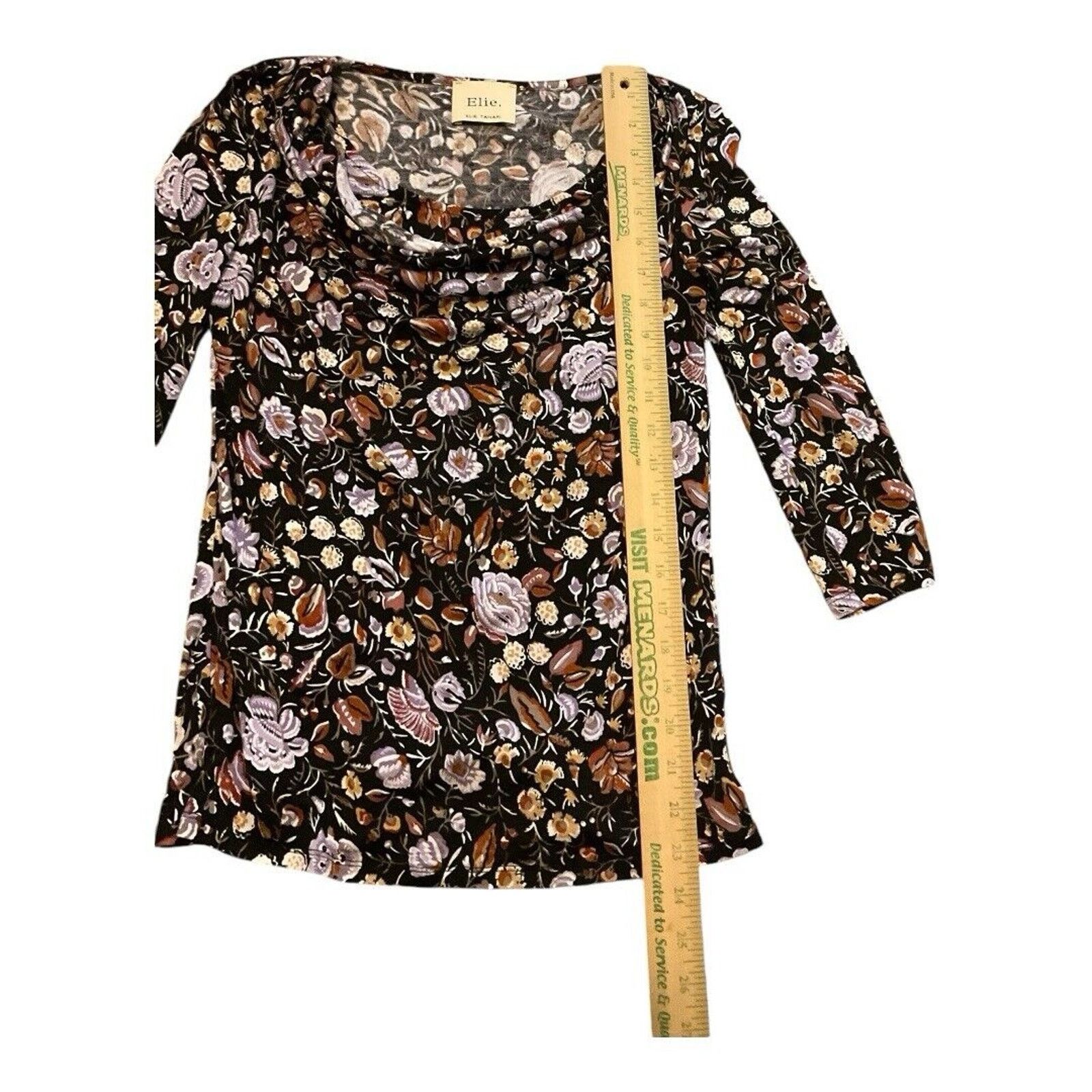 Elie Tahari Eli Tahari Floral Top Size S / US 4 / IT 40 - 2 Thumbnail