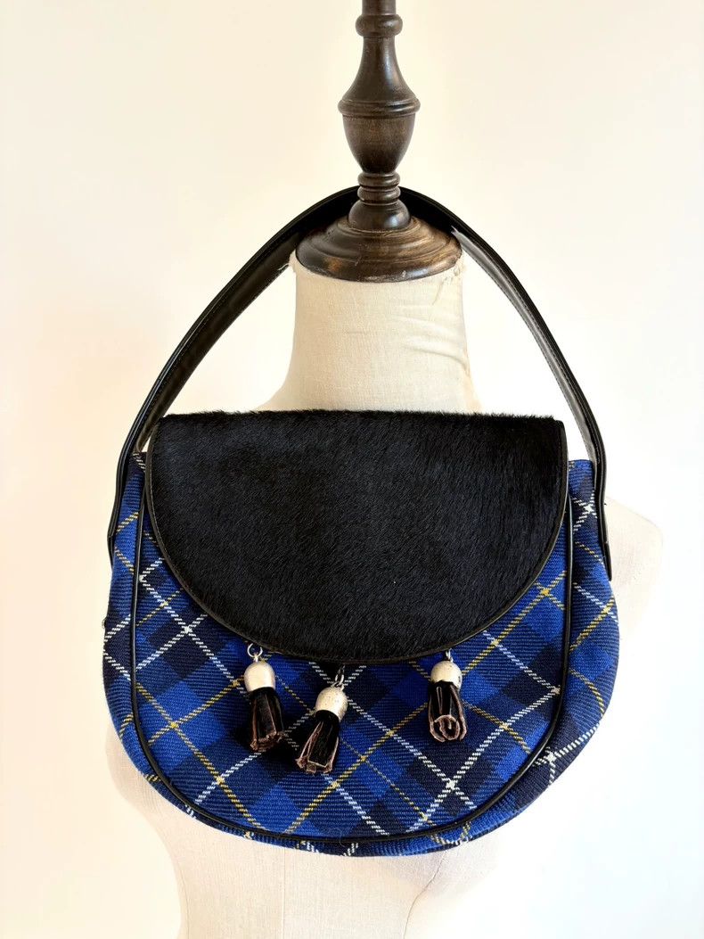 Vivienne Westwood Vivienne Westwood size os Blue checkered horsehair tassel s Size ONE SIZE - 1 Thumbnail