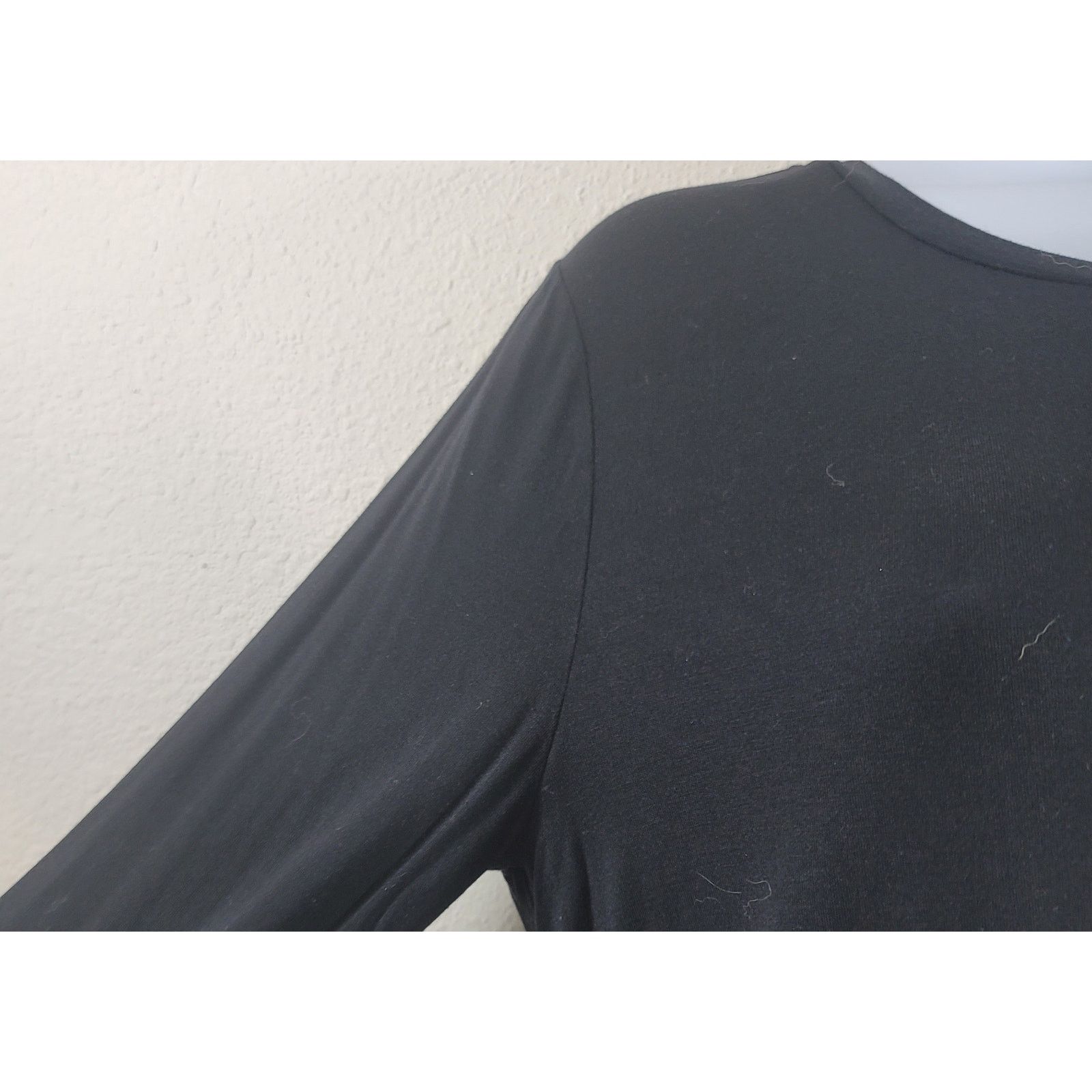 Old Navy Old Navy Black Long Sleeves Round Neck Top Large Size L / US 10 / IT 46 - 5 Thumbnail