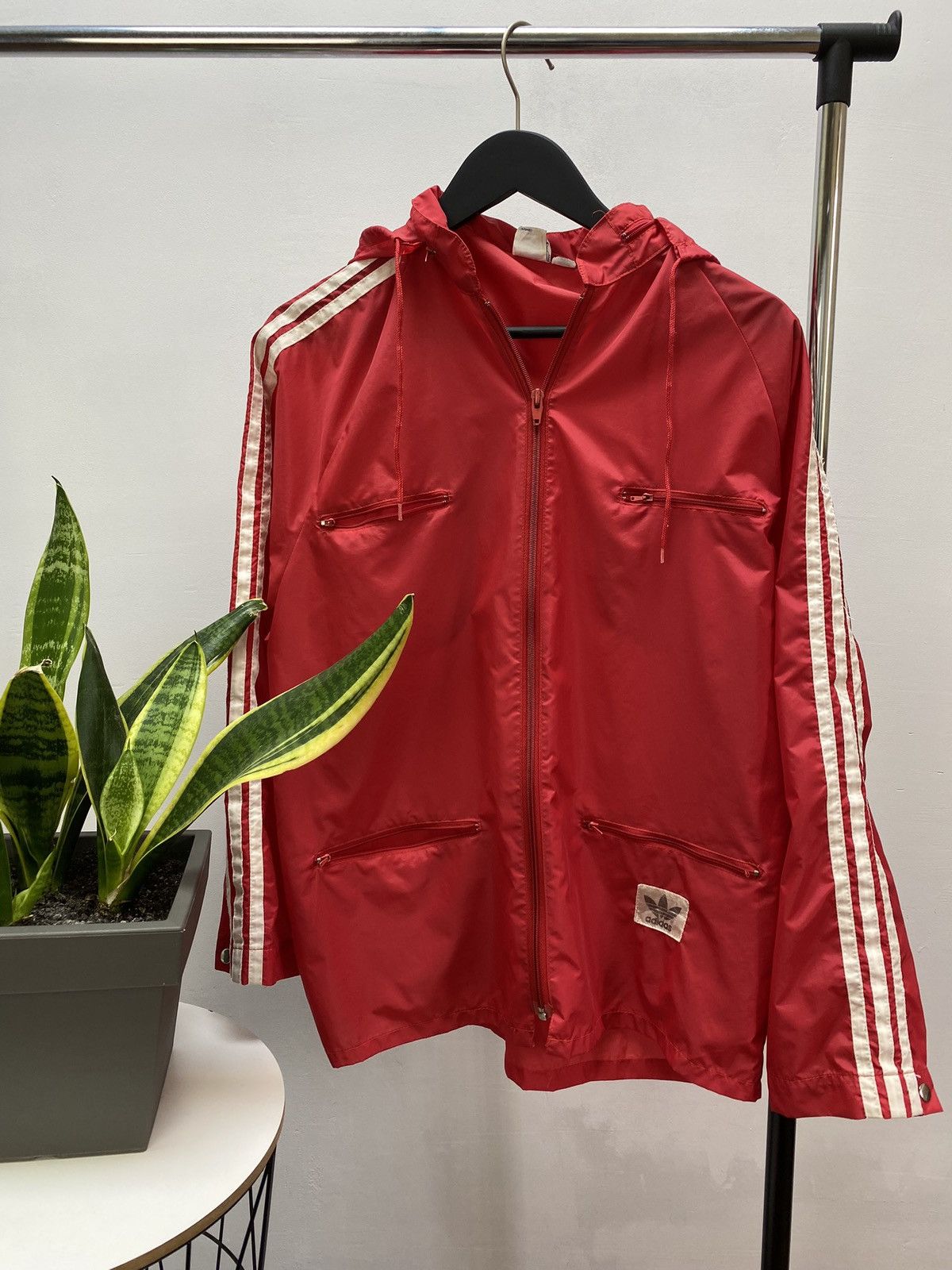 Vintage Vintage 60s 70s Adidas Raincoat Jacket Windbreaker Size US M / EU 48-50 / 2 - 1 Thumbnail