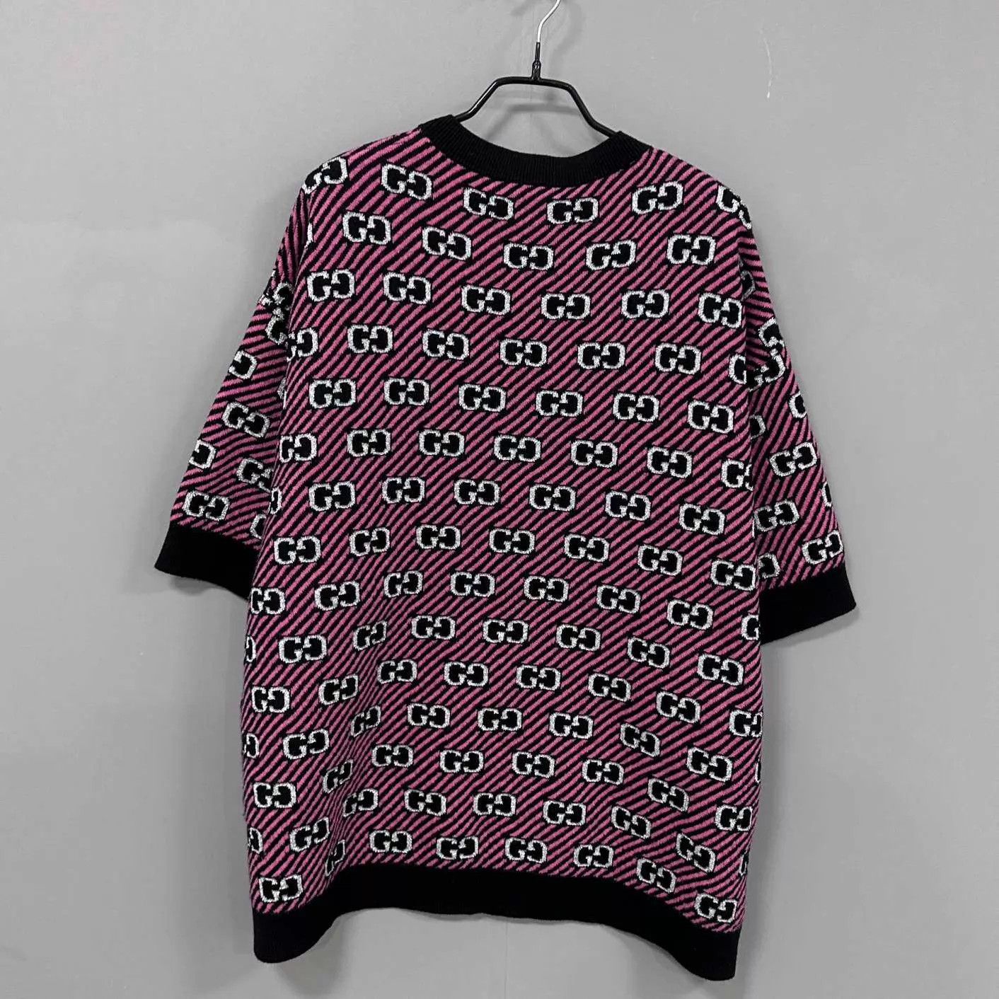 Gucci GUCCI GG Monogram Knit Short Sleeve Top L Size L / US 10 / IT 46 - 3 Thumbnail