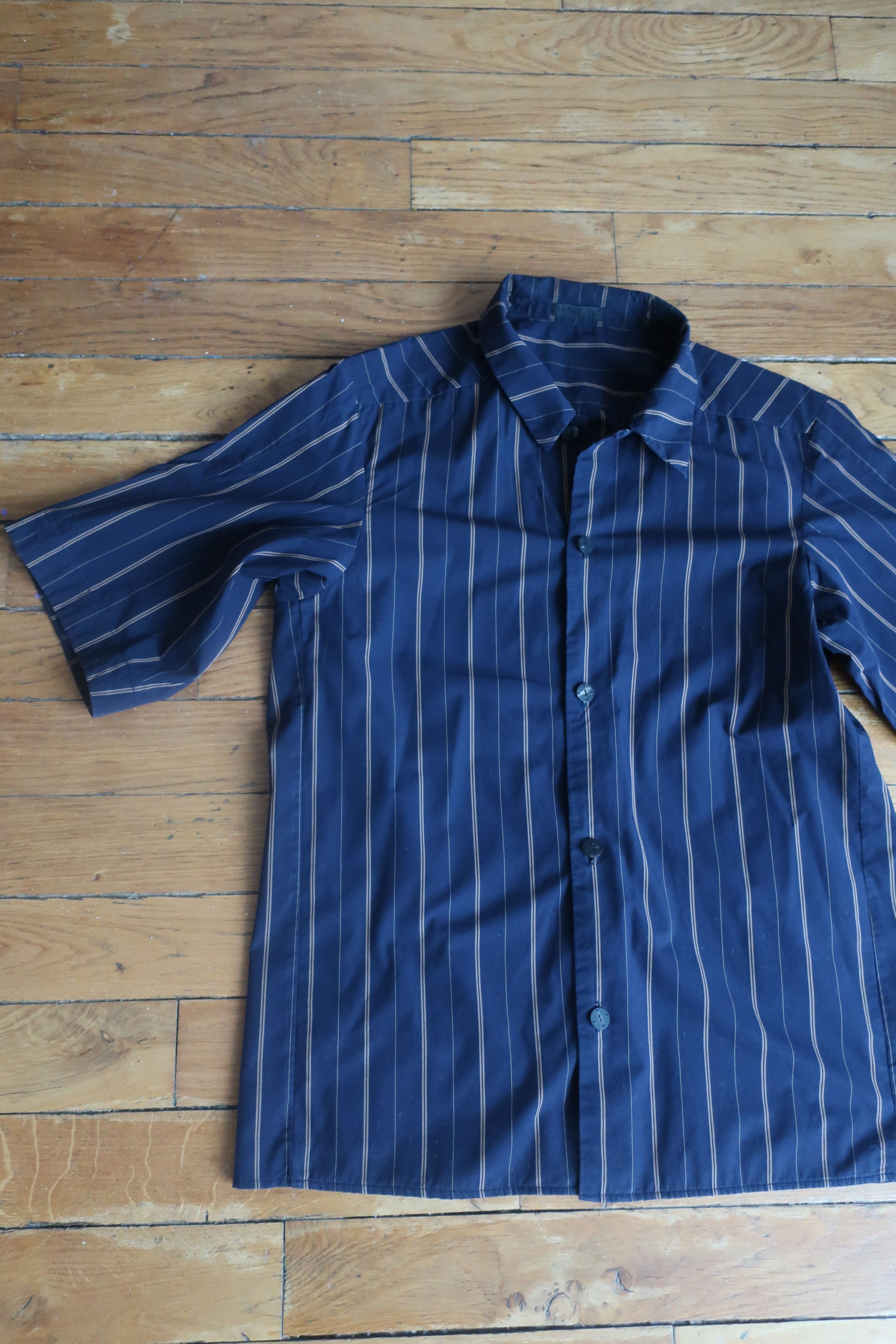 Devoa short sleeves shirt cotton blue size 3 Size US M / EU 48-50 / 2 - 7 Thumbnail