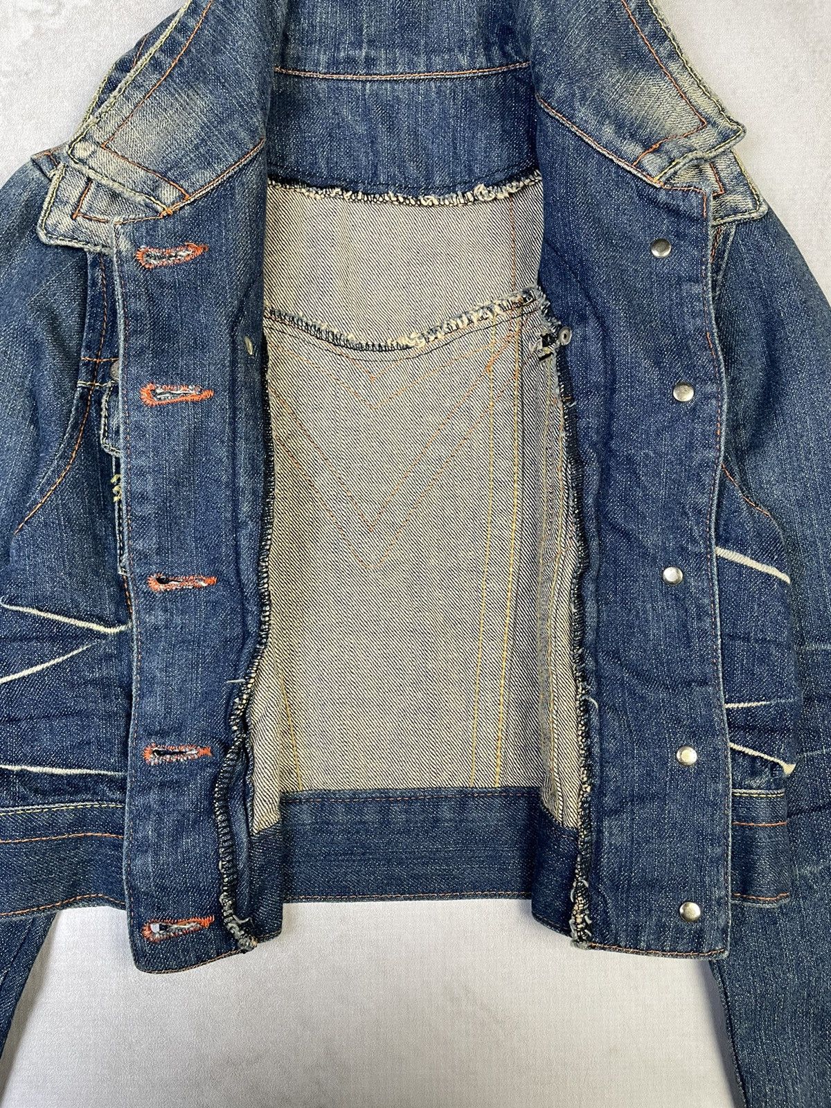 Hysteric Glamour Y2k Red Pepper Cropped Denim Jacket Size S / US 4 / IT 40 - 5 Thumbnail