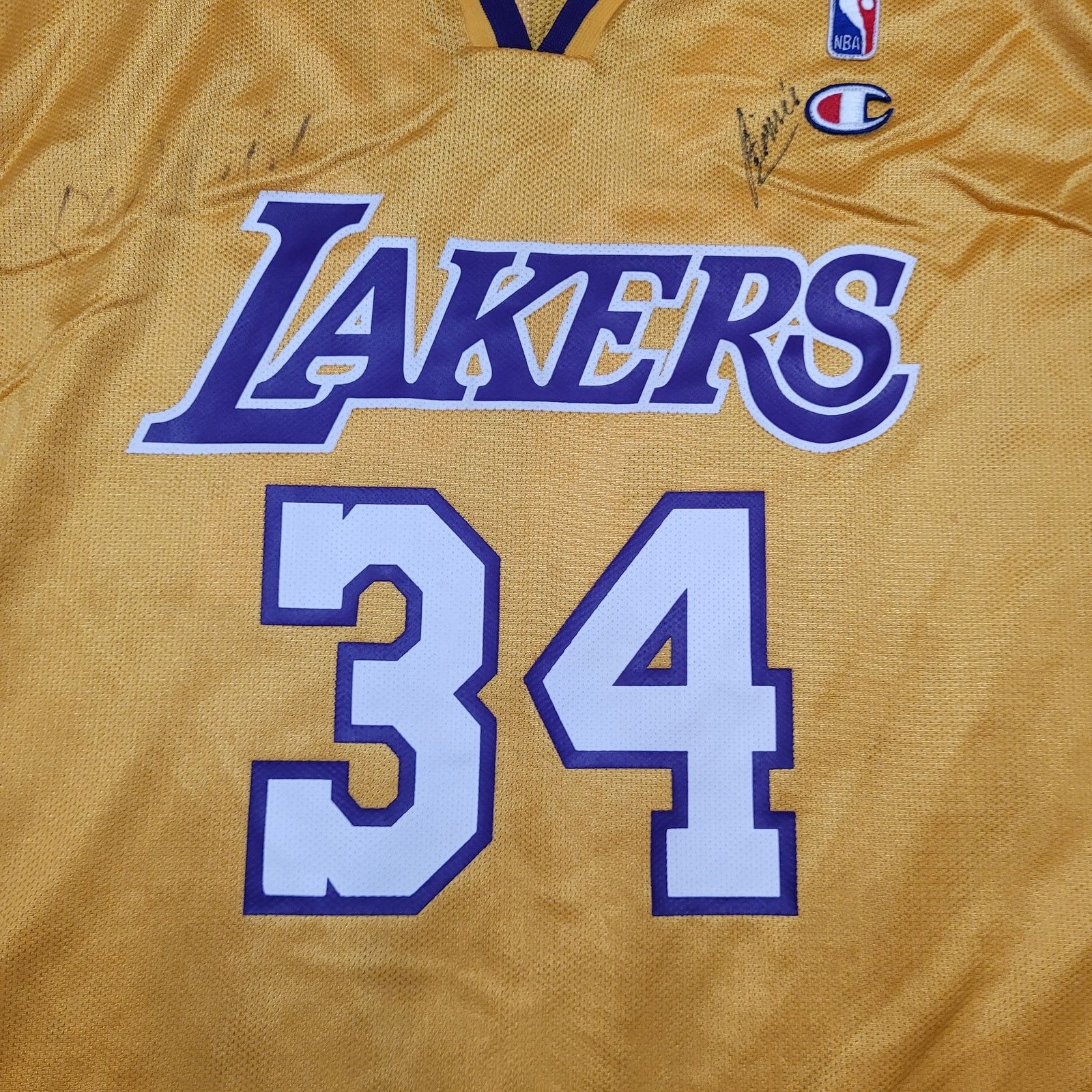 Champion VTG 90s Champion Shaquille O'Neal Lakers Jersey Mens XL 48 Size US XL / EU 56 / 4 - 2 Thumbnail