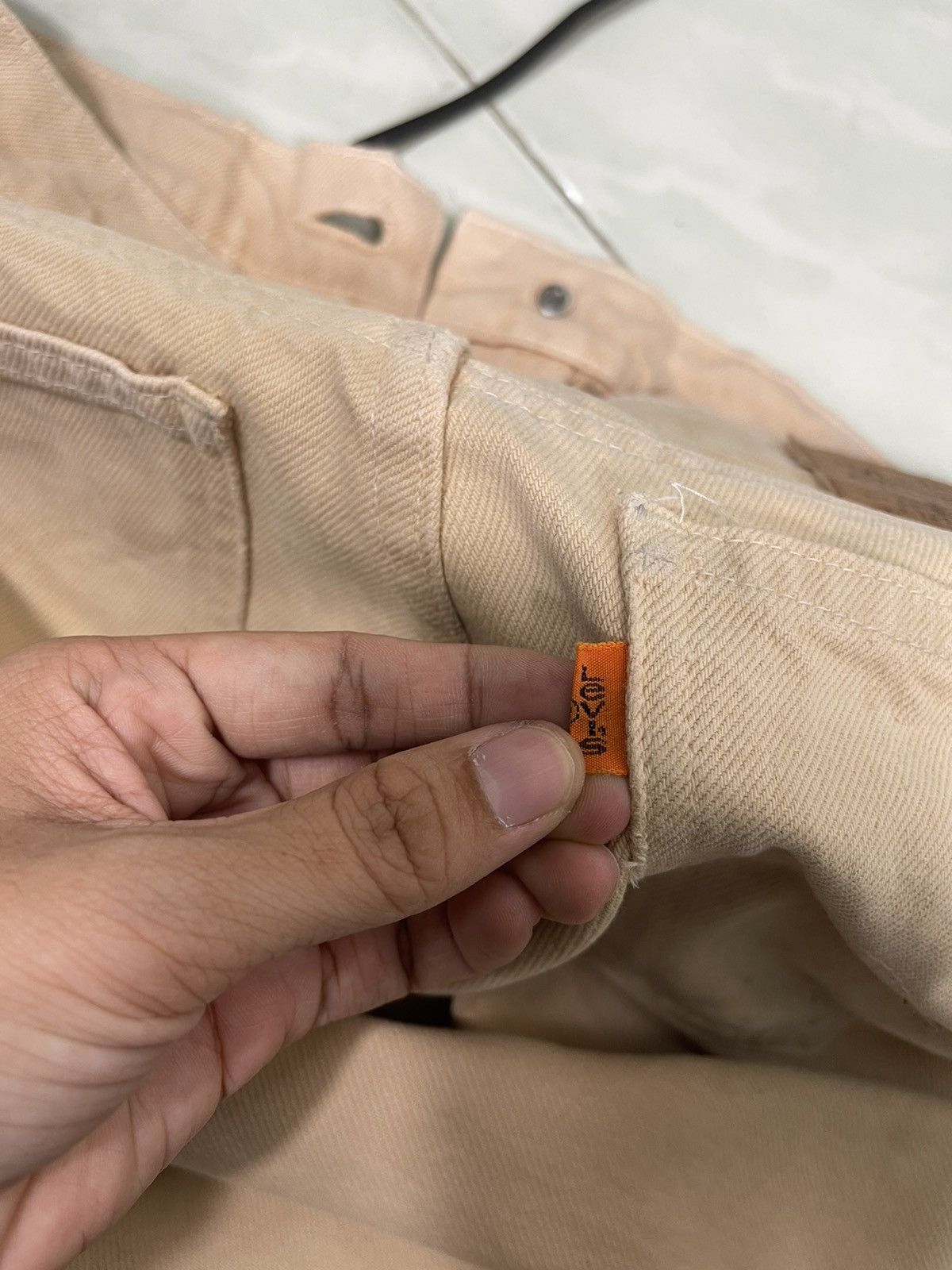 Japanese Brand Vintage Levis 210 Distressed Zipper Fly Jeans Size US 30 / EU 46 - 16 Thumbnail