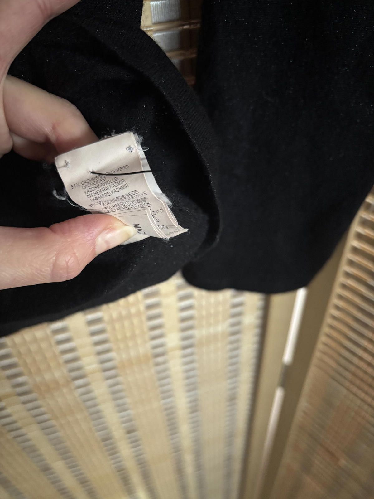 Brunello Cucinelli Brunello Cucinelli Cashmere Bateau Black Sweater size XS Size XS / US 0-2 / IT 36-38 - 4 Thumbnail