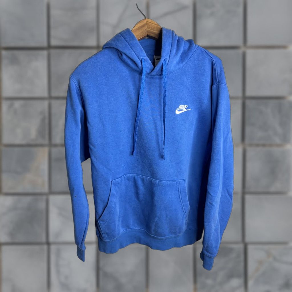 Nike Nike Club Fleece Hoodie Mens Small Blue Pullover Swoosh BV2654-403 Size US S / EU 44-46 / 1 - 1 Thumbnail