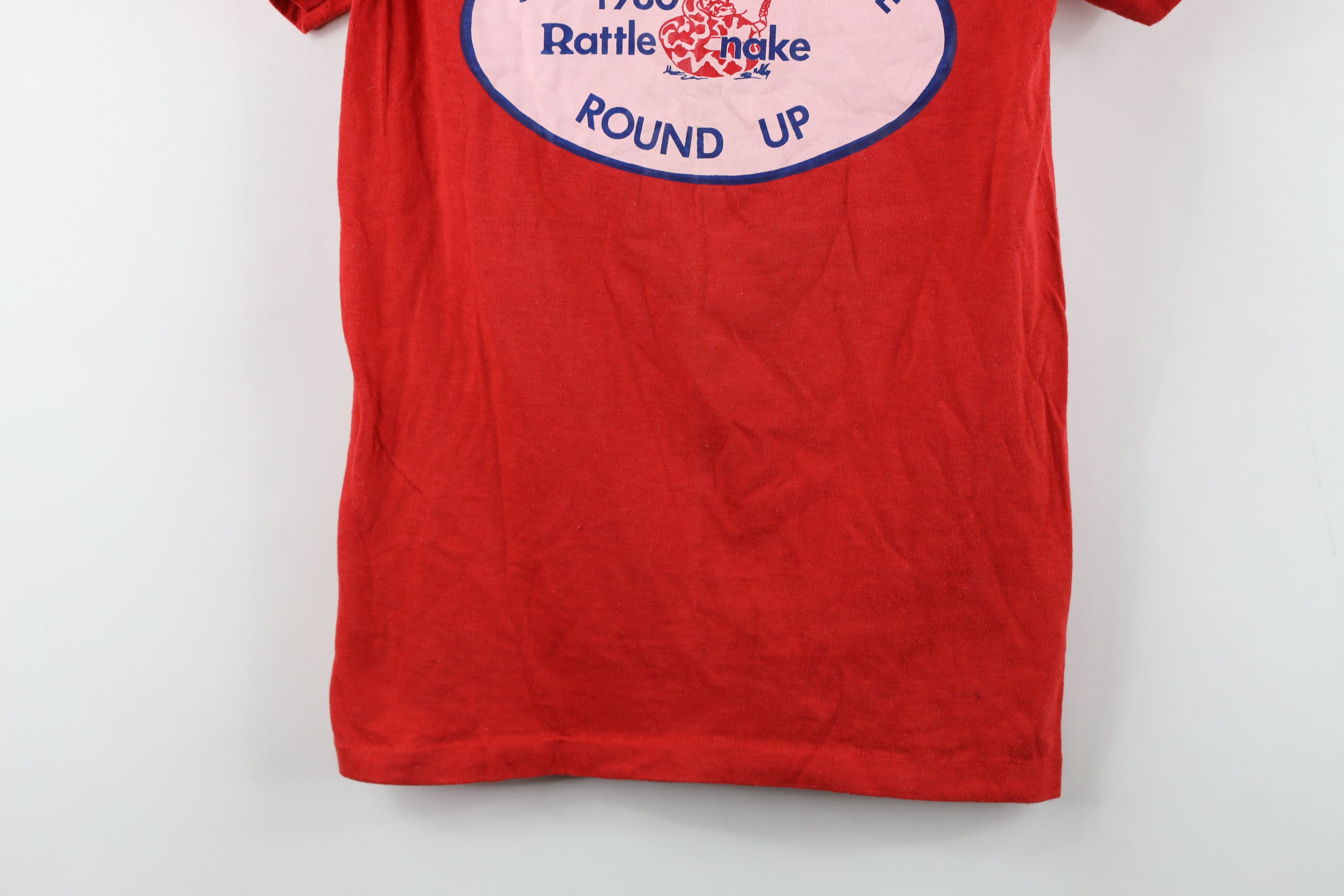 Vintage Vintage 80s Jaycee Round Up Rattle Snake T-Shirt USA Size S / US 4 / IT 40 - 3 Thumbnail