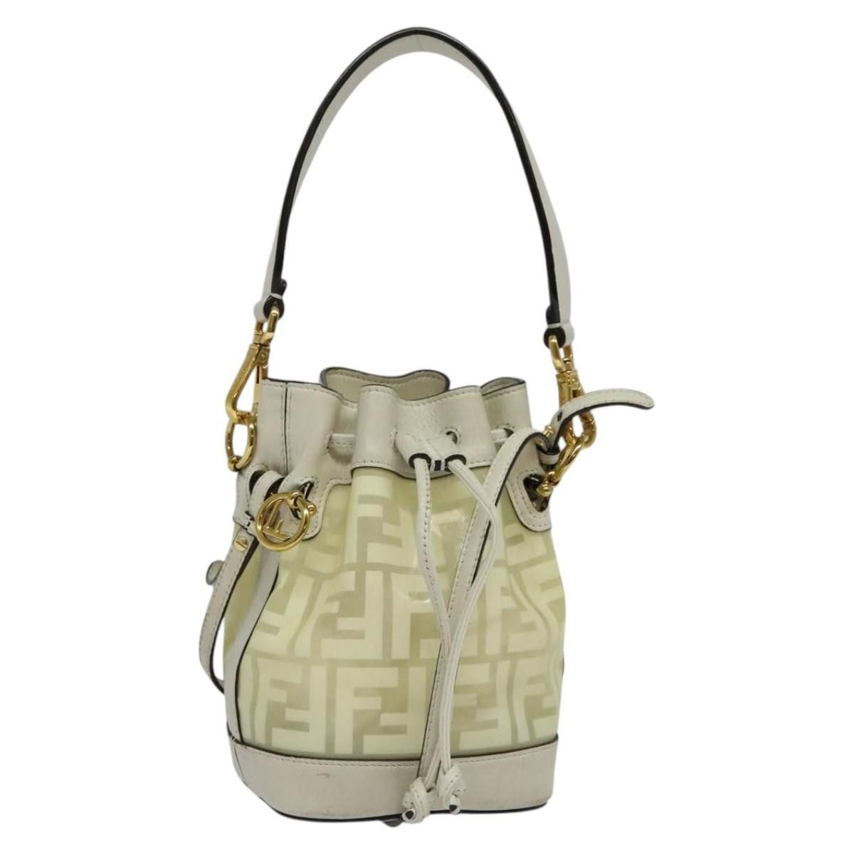 Fendi Fendi FF Logo Mon Tresor Bucket Bag Canvas Size ONE SIZE - 1 Thumbnail