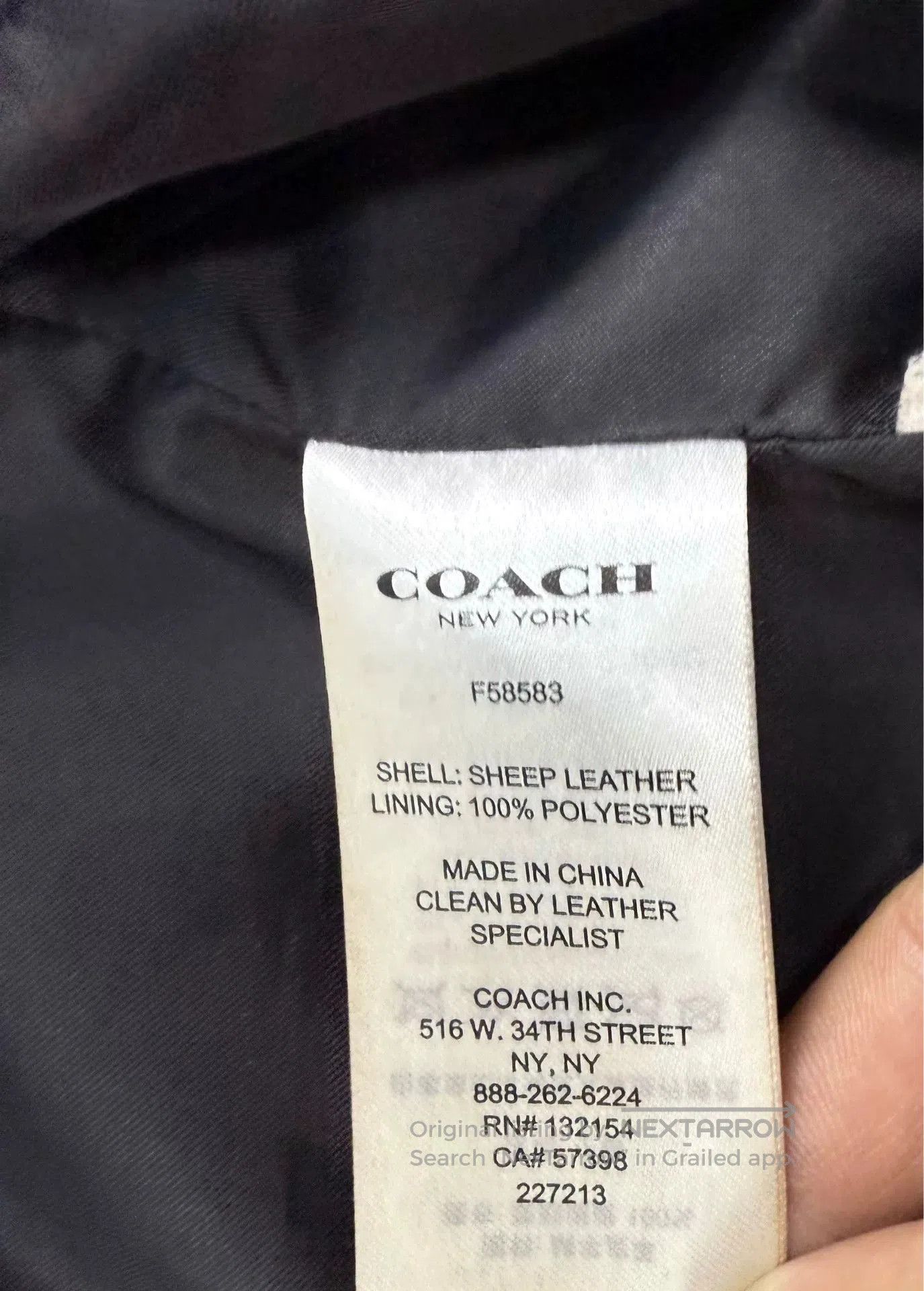 Coach COACH Men's Leather Jacket for Business Casual. Size US M / EU 48-50 / 2 - 5 Thumbnail