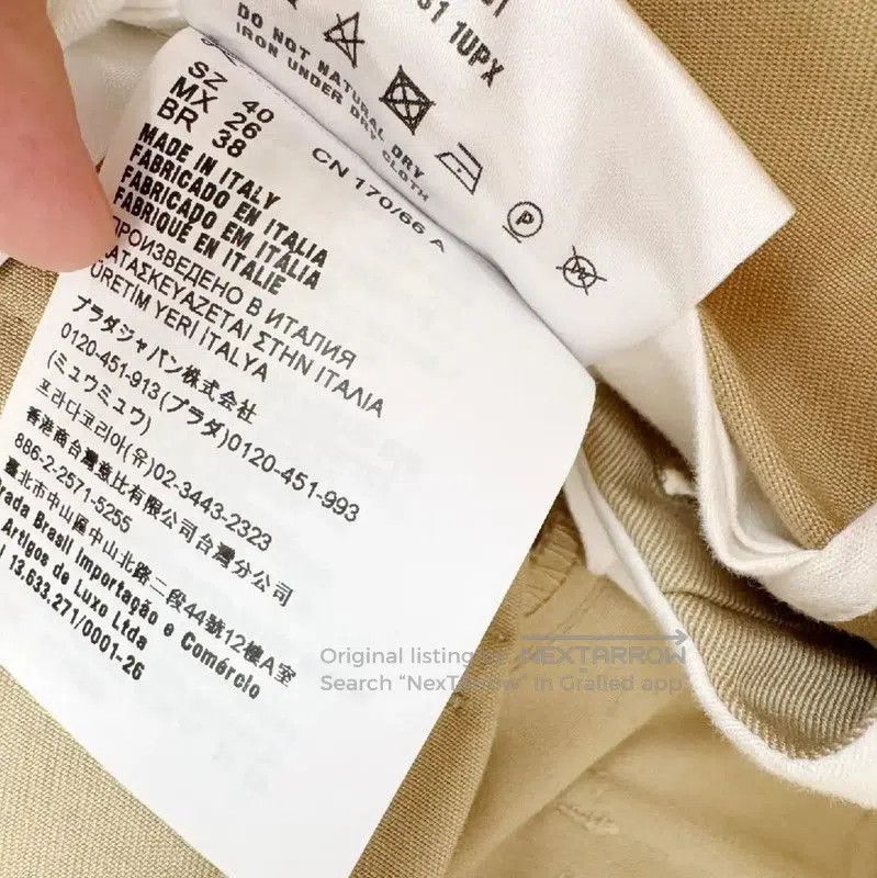 Miu Miu Miu Miu Khaki Women's Summer Shorts . Size 23" - 6 Thumbnail