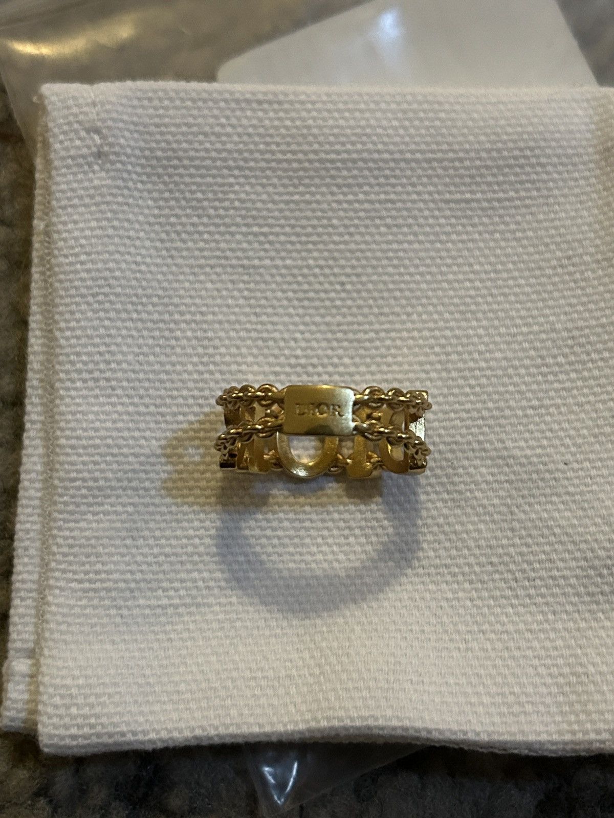 Dior Dior DIO(R)EVOLUTION RING Gold-Finish Metal and Silver-Tone Size ONE SIZE - 3 Thumbnail